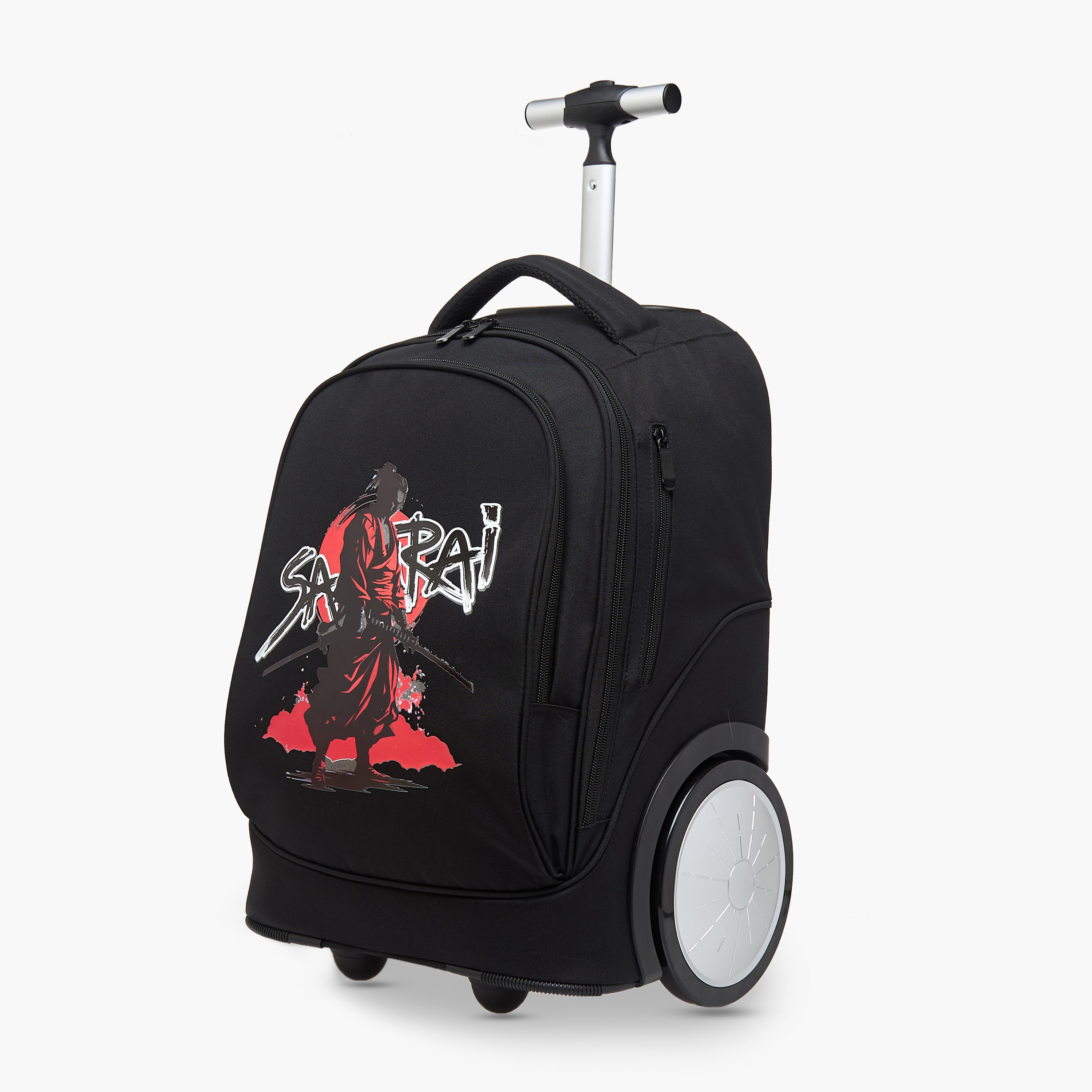 Juniors Samurai Printed Trolley Bag with Adjustable Strap-school-bagsandbackpacks-trolleybags-image-2