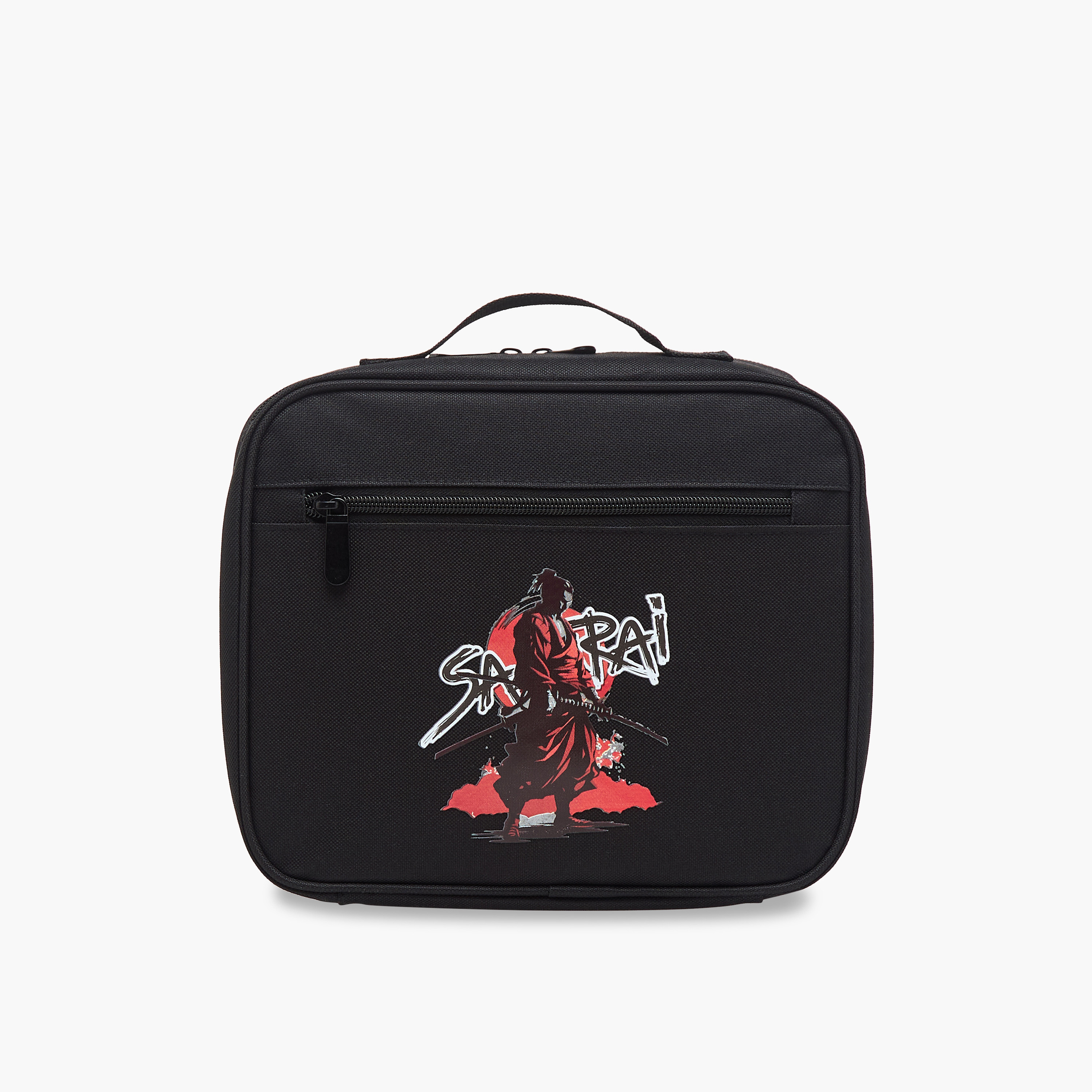 Juniors Samurai Print Lunch Bag with Zip Closure-school-lunchessentials-lunchbags-image-1