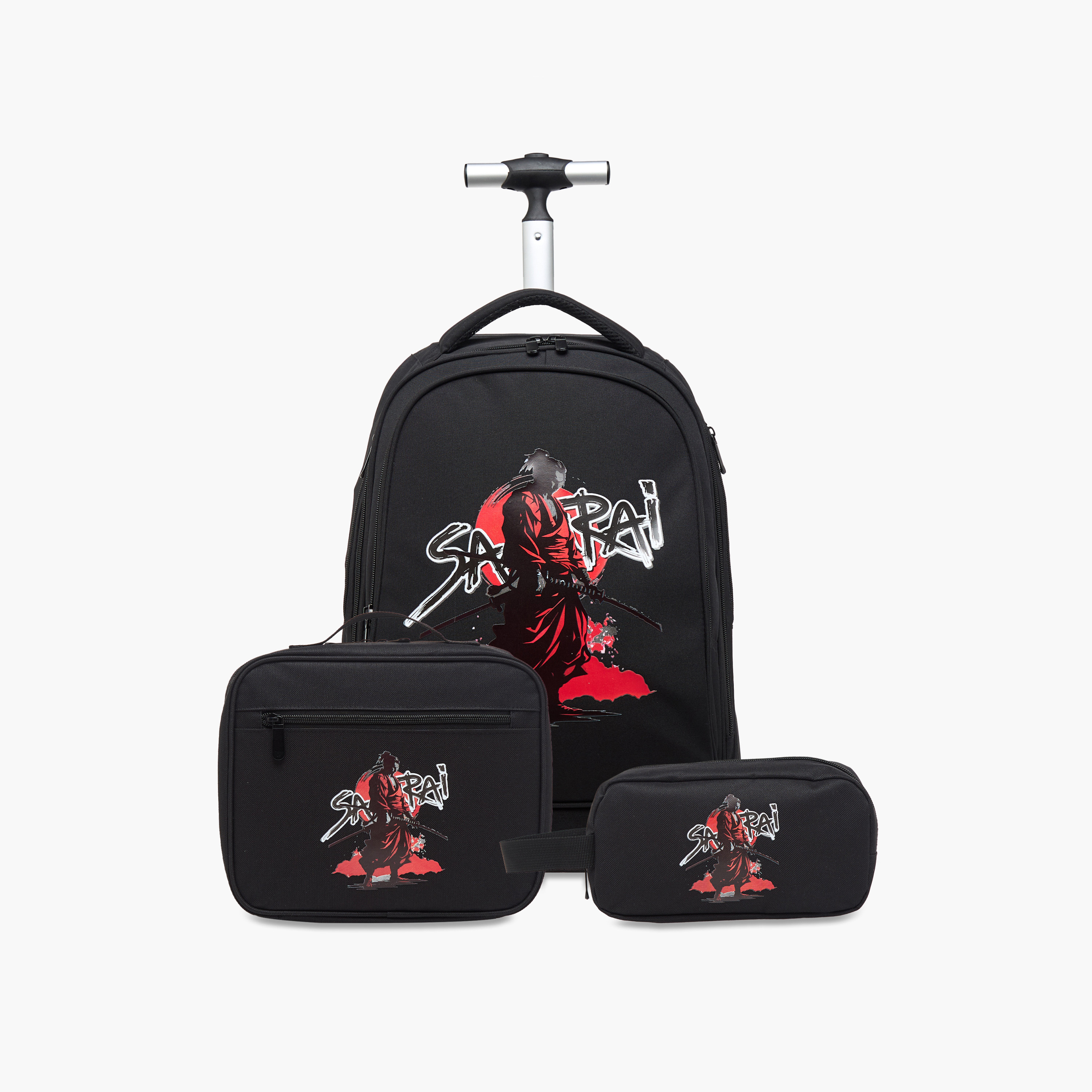Juniors Samurai Print Lunch Bag with Zip Closure-school-lunchessentials-lunchbags-image-9