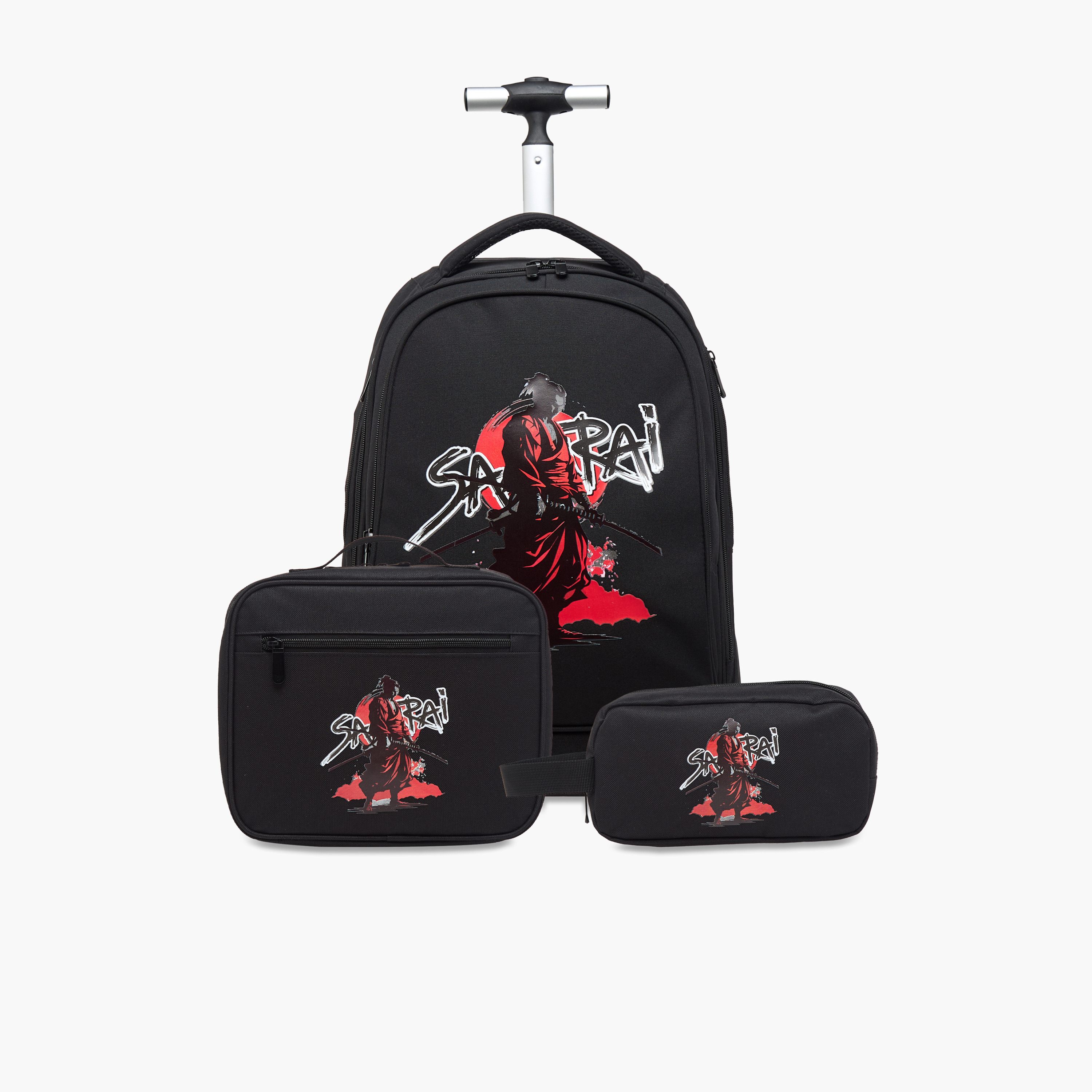 Juniors Samurai Print Pencil Pouch with Zip Closure-school-stationery-pencilcases-image-9