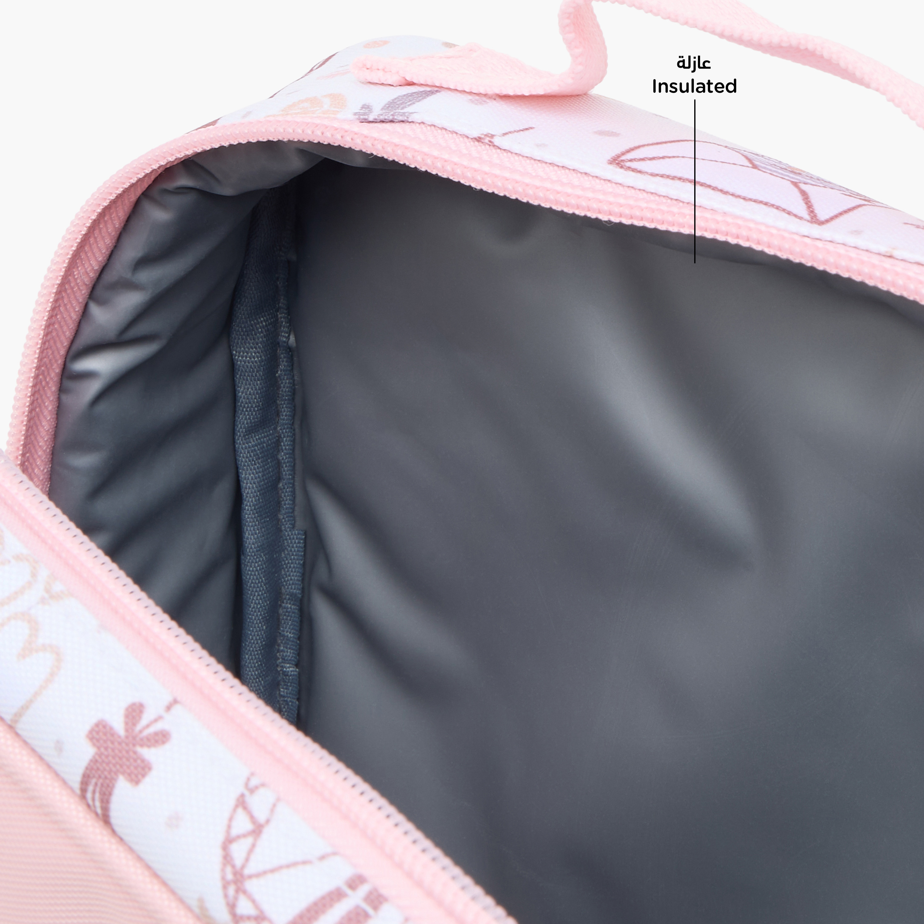 Juniors Paris Print Insulated Lunch Bag with Zip Closure-school-lunchessentials-lunchbags-image-6