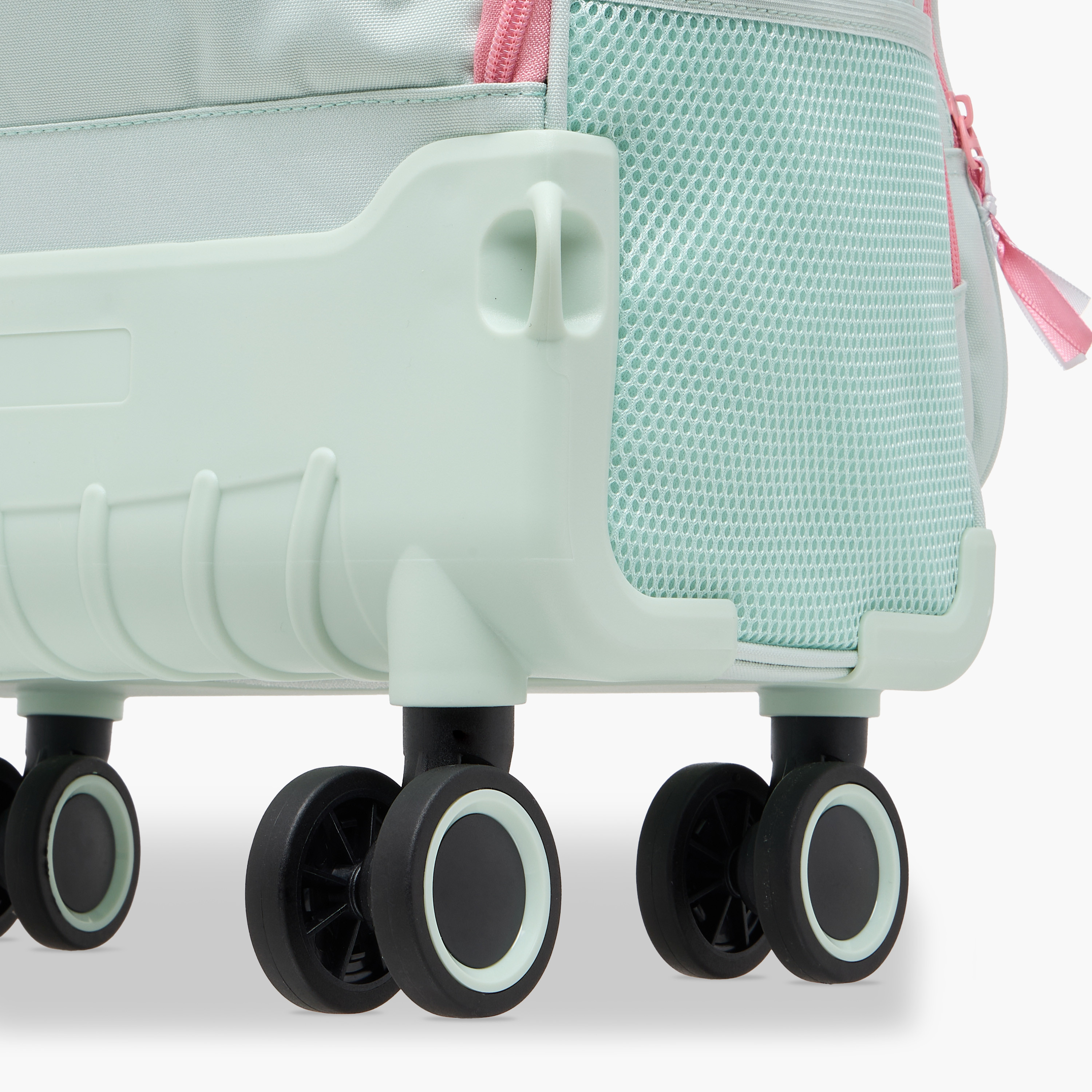 Juniors Butterfly Print Trolley Backpack with Retractable Handle and Zip Closure - 18 Inches-school-bagsandbackpacks-trolleybags-image-13