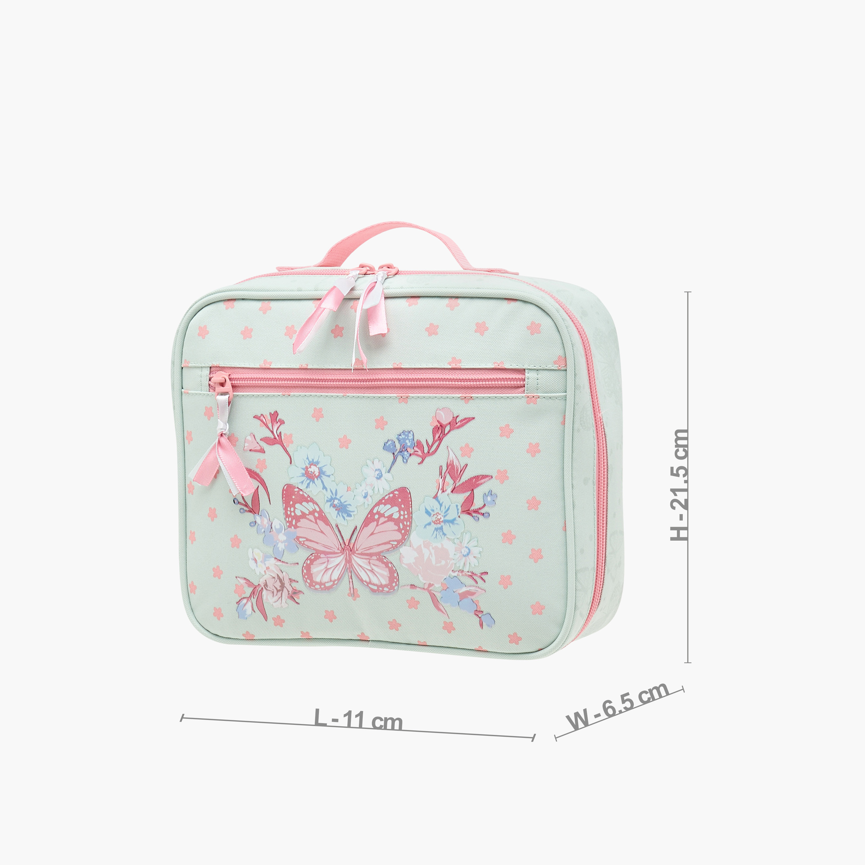 شنطة غداء بطبعات فراشة مع سحاب إغلاق من جونيورز-school-lunchessentials-lunchbags-image-2