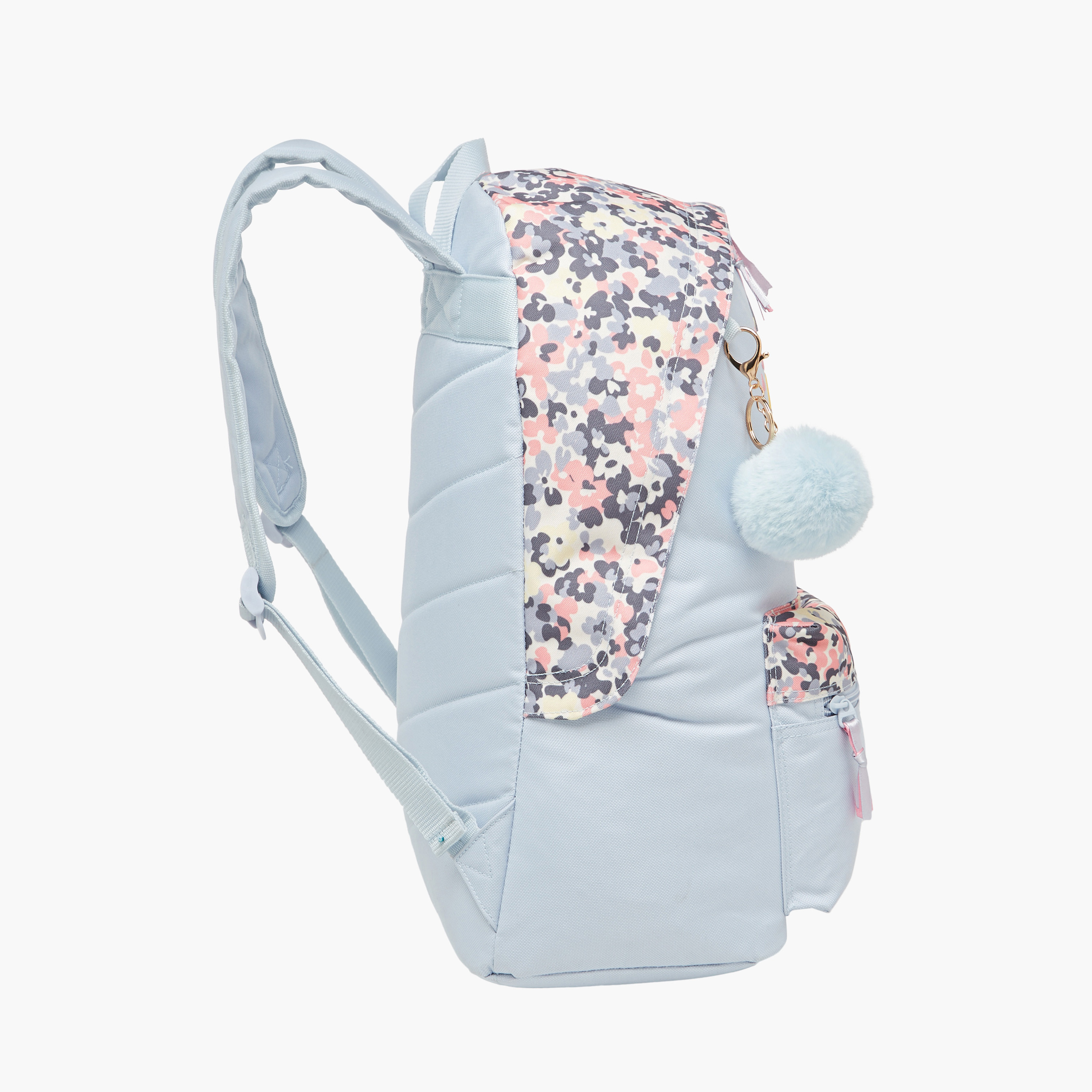 Juniors Cat Print Backpack with Adjustable Straps and Zip Closure - 18 inches-school-bagsandbackpacks-backpacks-image-3