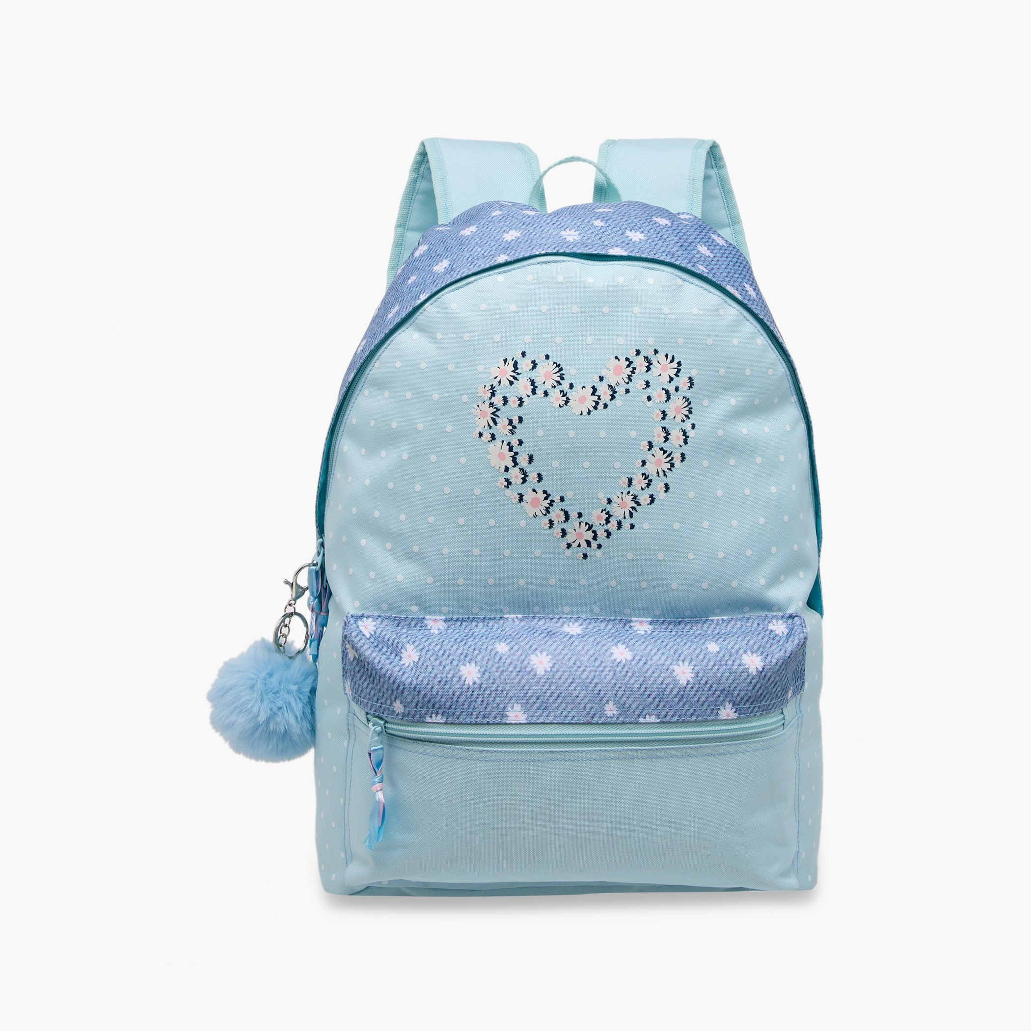 Juniors Printed Backpack with Adjustable Straps and Zip Closure - 18 inches-school-bagsandbackpacks-backpacks-image-1