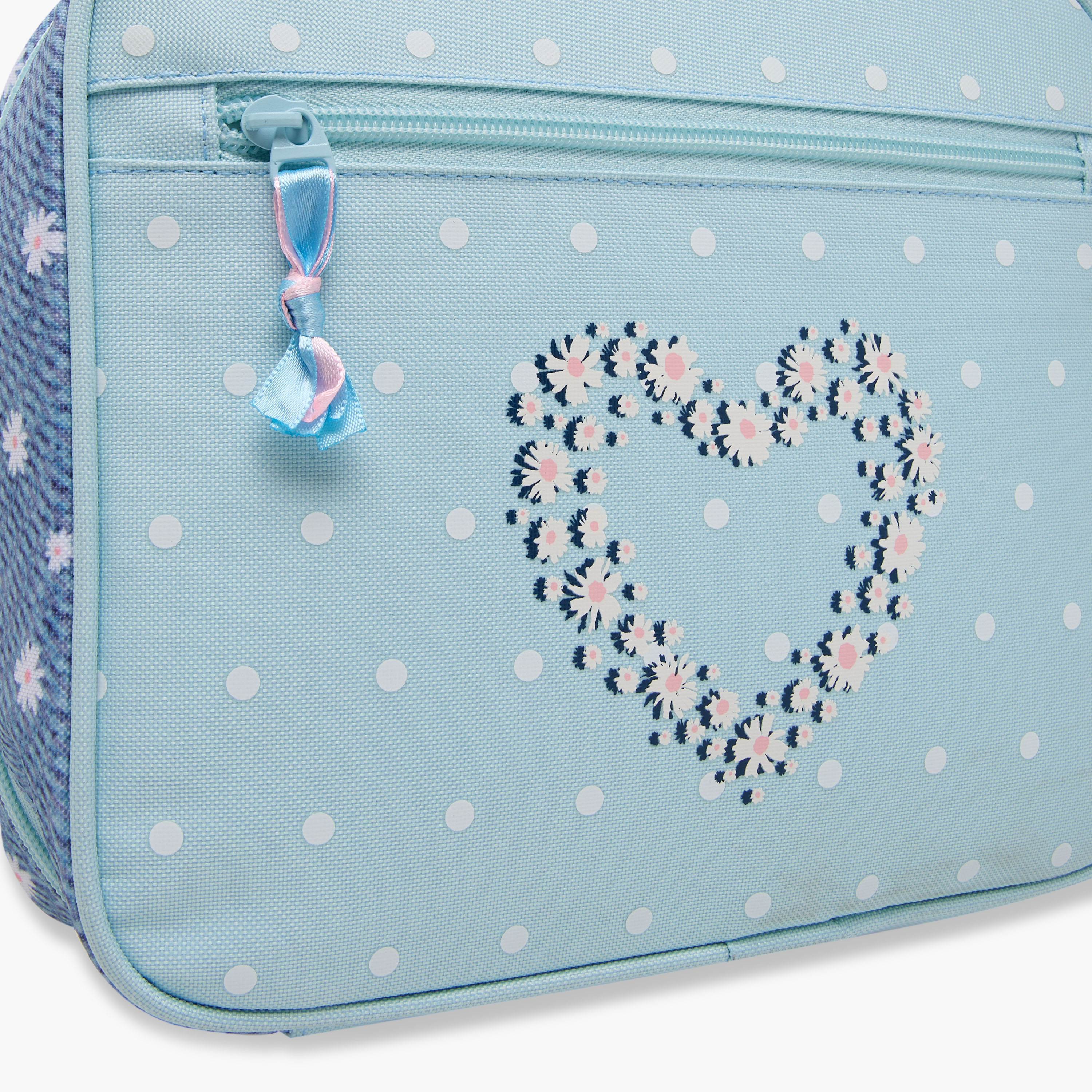 Juniors Heart Print Lunch Bag with Zip Closure-school-lunchessentials-lunchbags-image-5