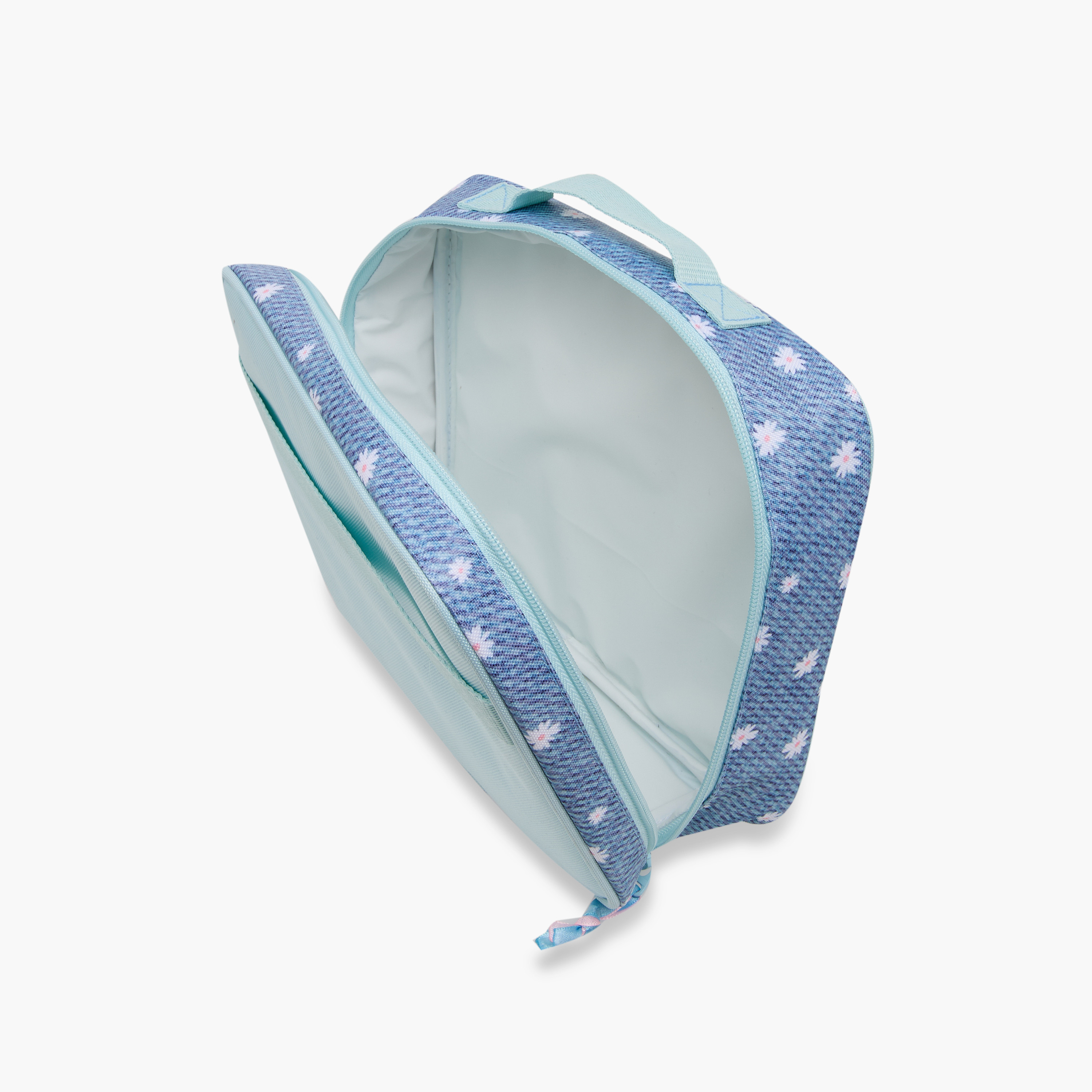 Juniors Heart Print Lunch Bag with Zip Closure-school-lunchessentials-lunchbags-image-8