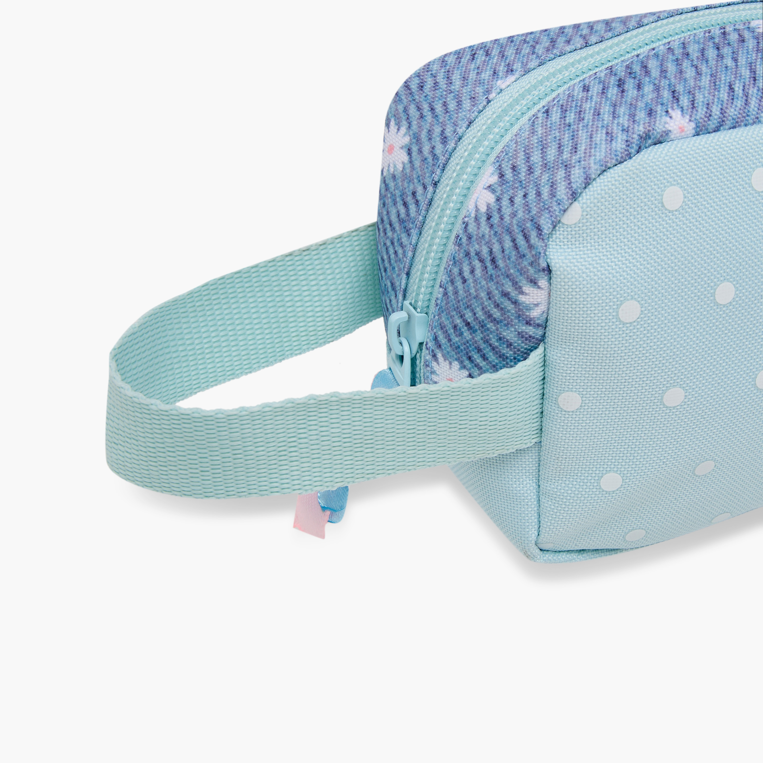 Juniors Floral Heart Print Pencil Pouch with Zip Closure-school-stationery-pencilcases-image-5