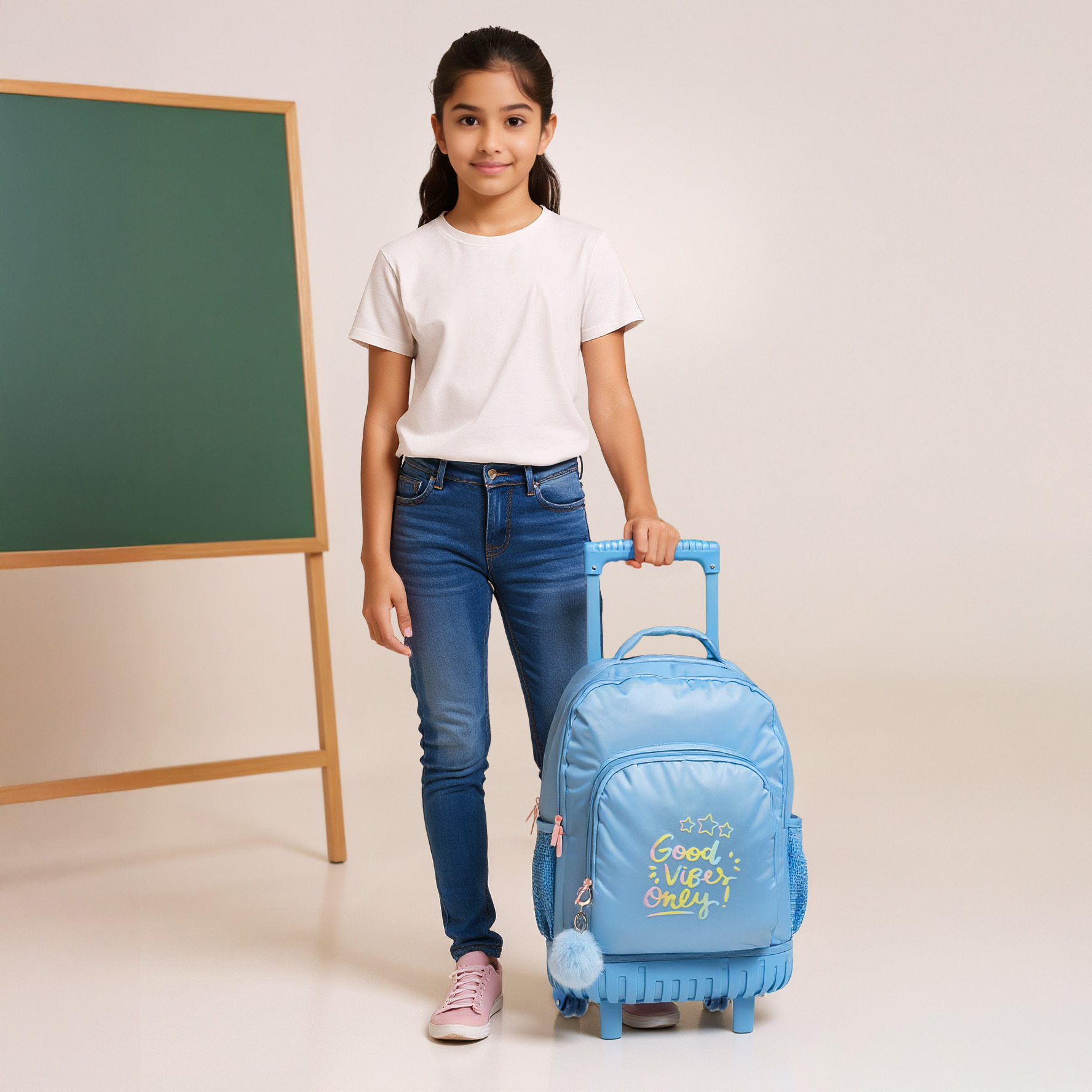 Juniors Printed Trolley Backpack with Retractable Handle - 18 inches-school-bagsandbackpacks-trolleybags-image-2