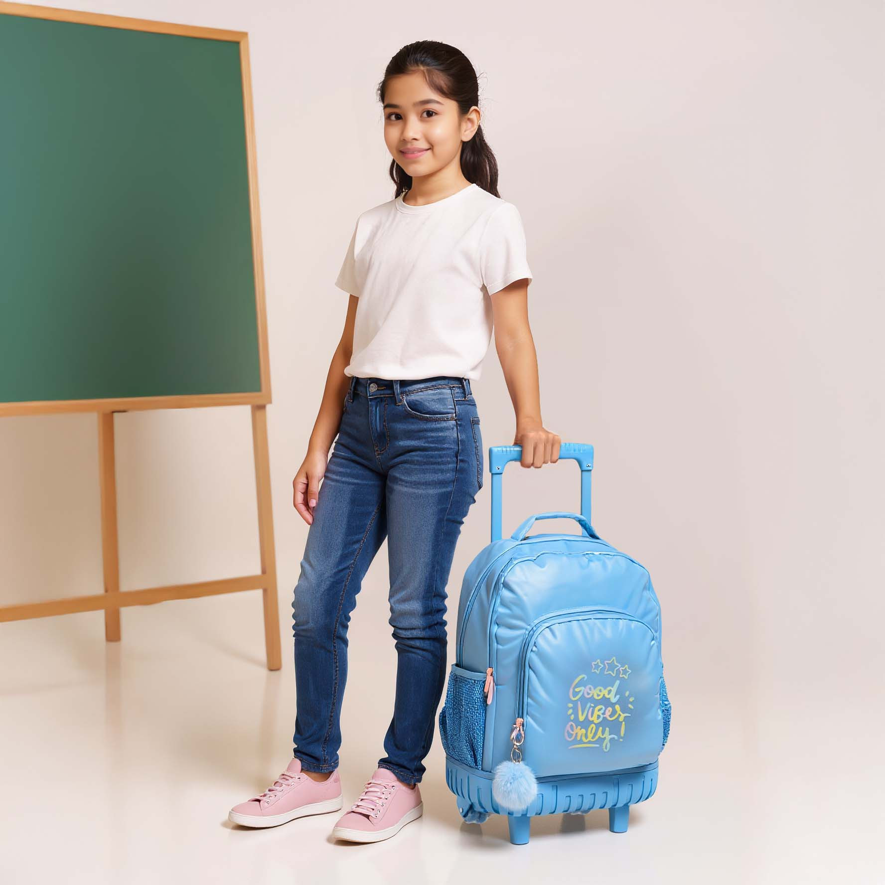 Juniors Printed Trolley Backpack with Retractable Handle - 18 inches-school-bagsandbackpacks-trolleybags-image-3