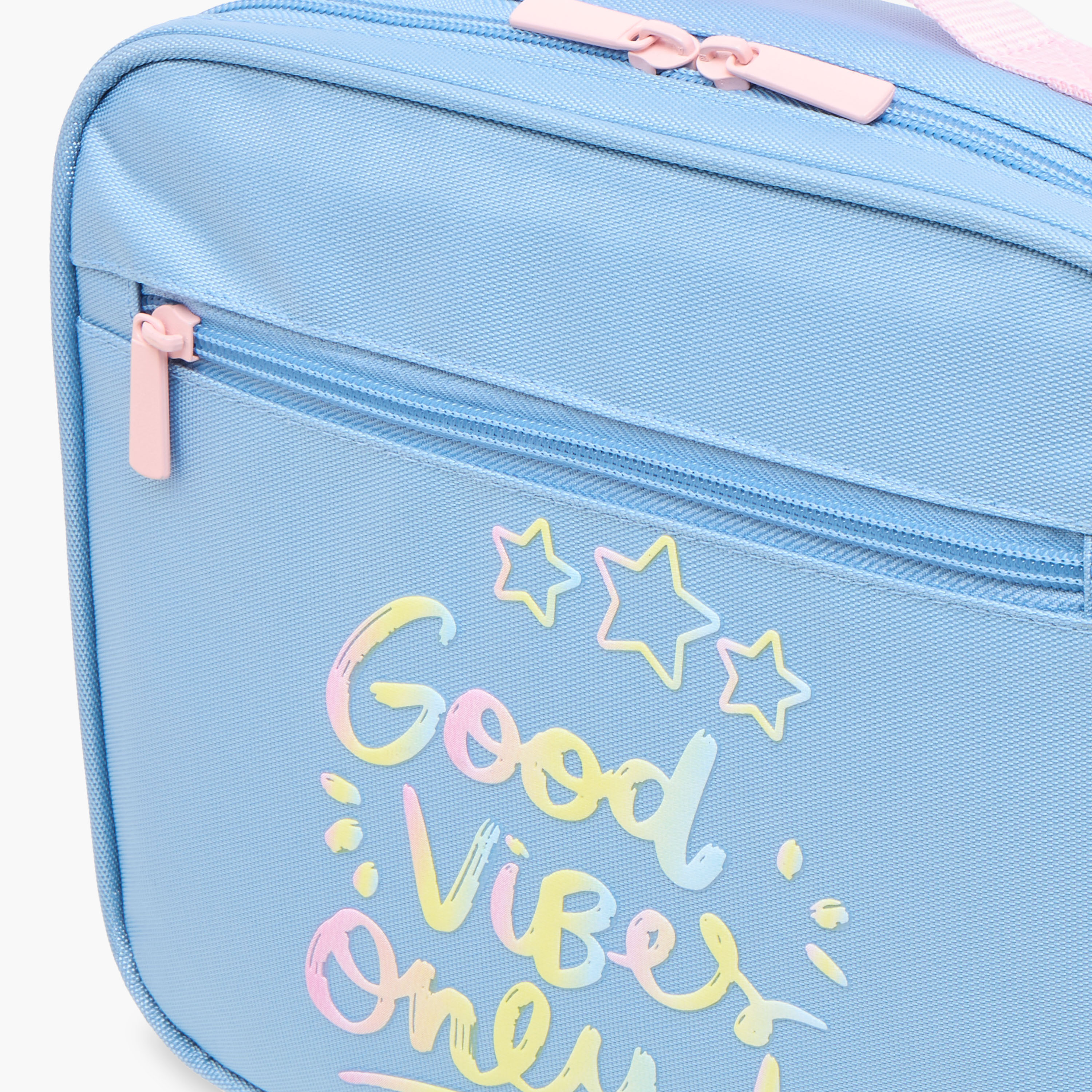 Juniors Slogan Print Insulated Lunch Bag with Zip Closure-school-lunchessentials-lunchbags-image-5
