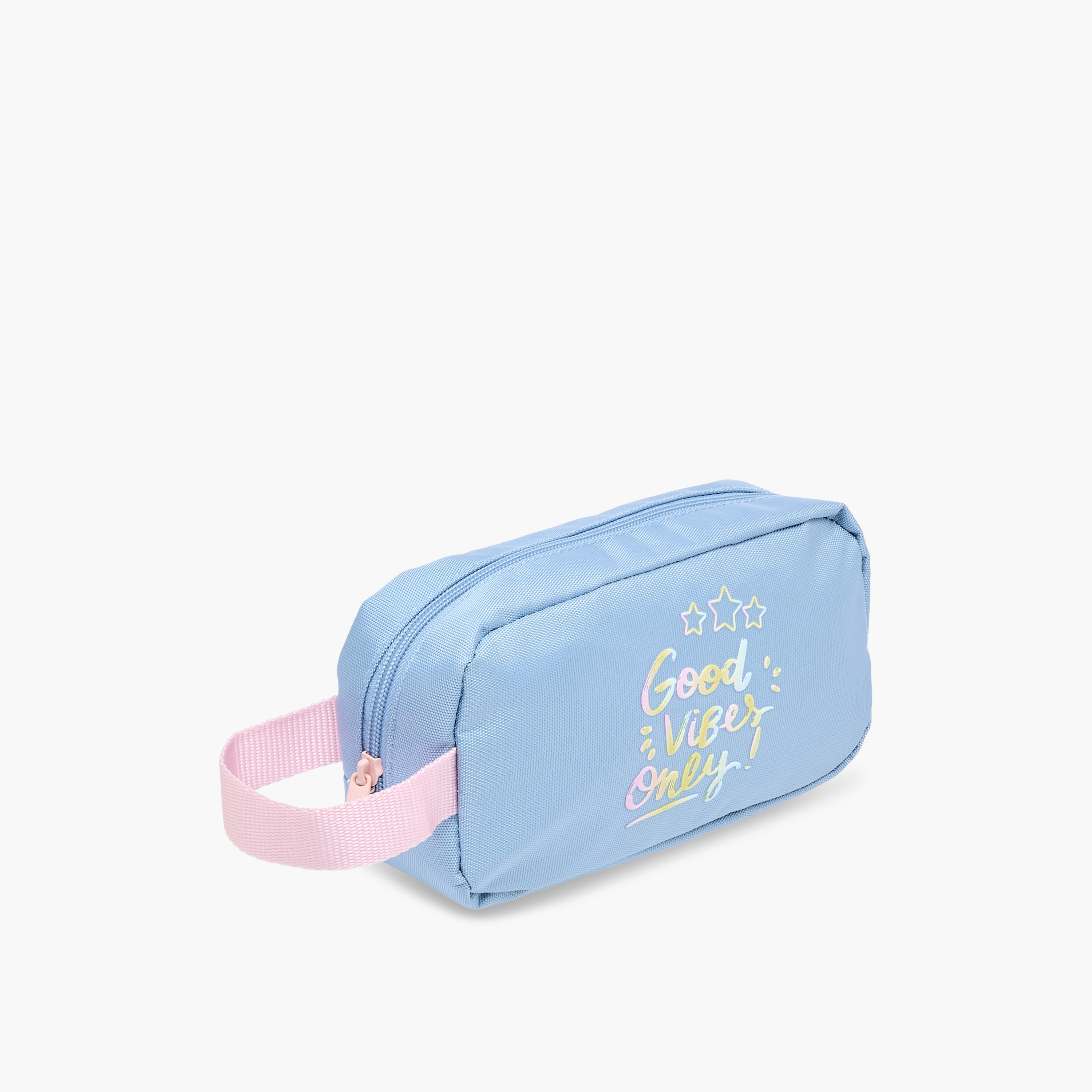 Juniors Slogan Print Pencil Pouch with Zip Closure-school-stationery-pencilcases-image-3