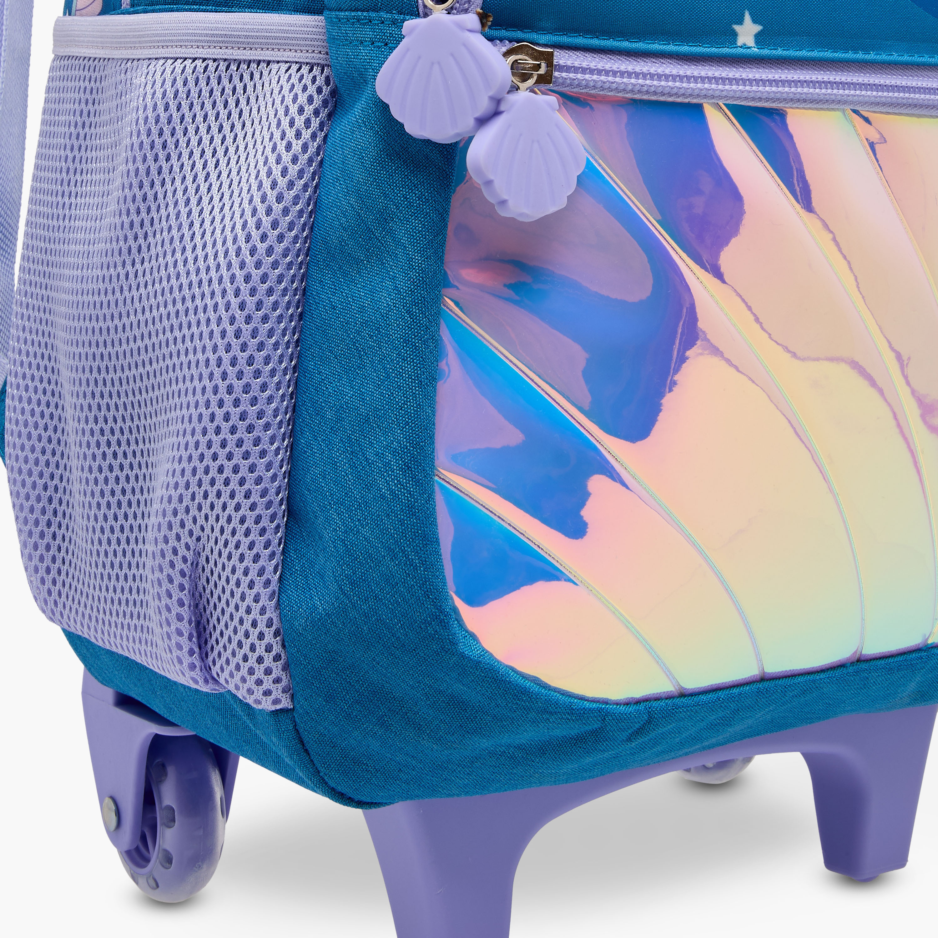 Juniors Mermaid Trolley Bag for Girls 5-8 Years with Padded Shoulder Straps -school-bagsandbackpacks-trolleybags-image-12