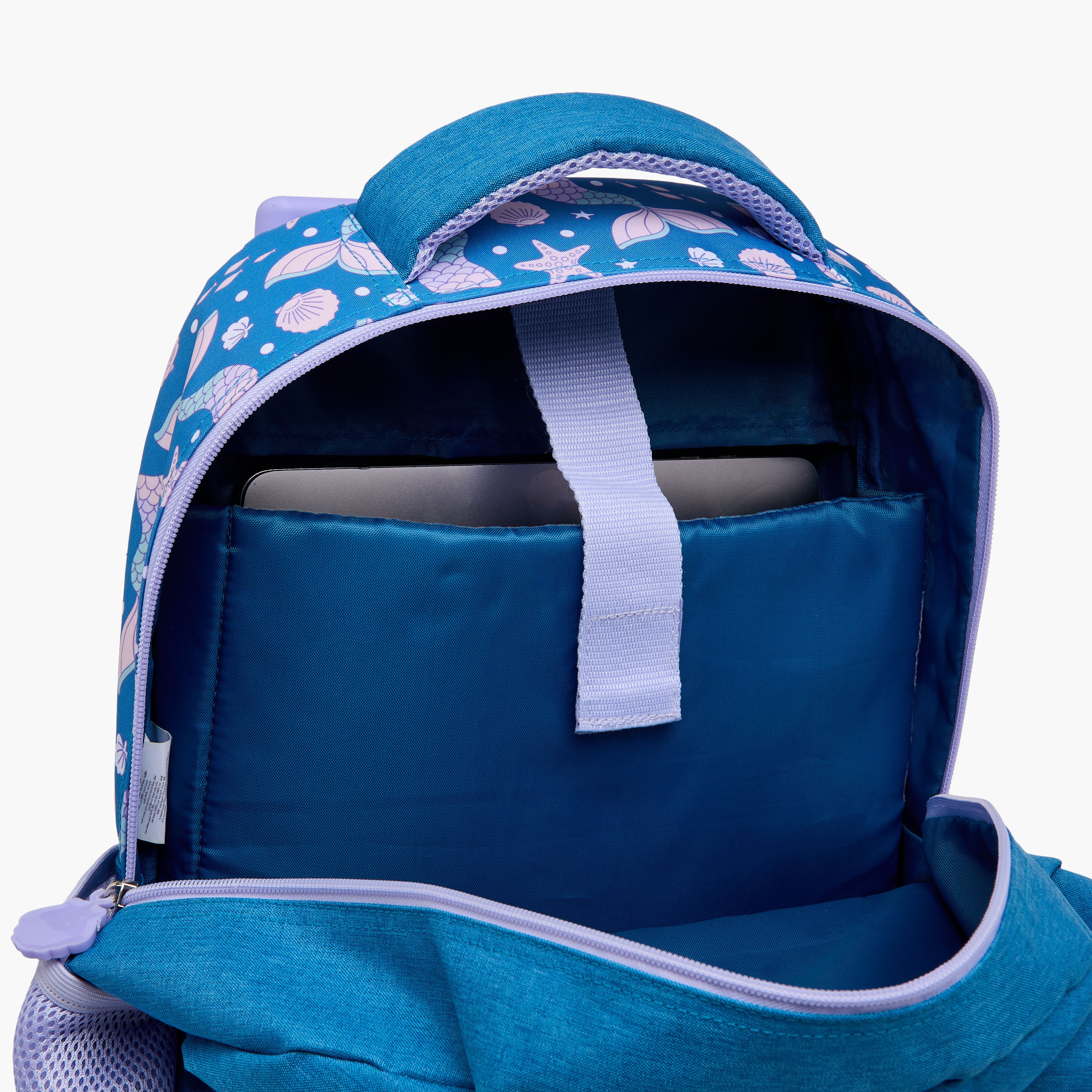 Juniors Mermaid Trolley Bag for Girls 5-8 Years with Padded Shoulder Straps -school-bagsandbackpacks-trolleybags-image-18