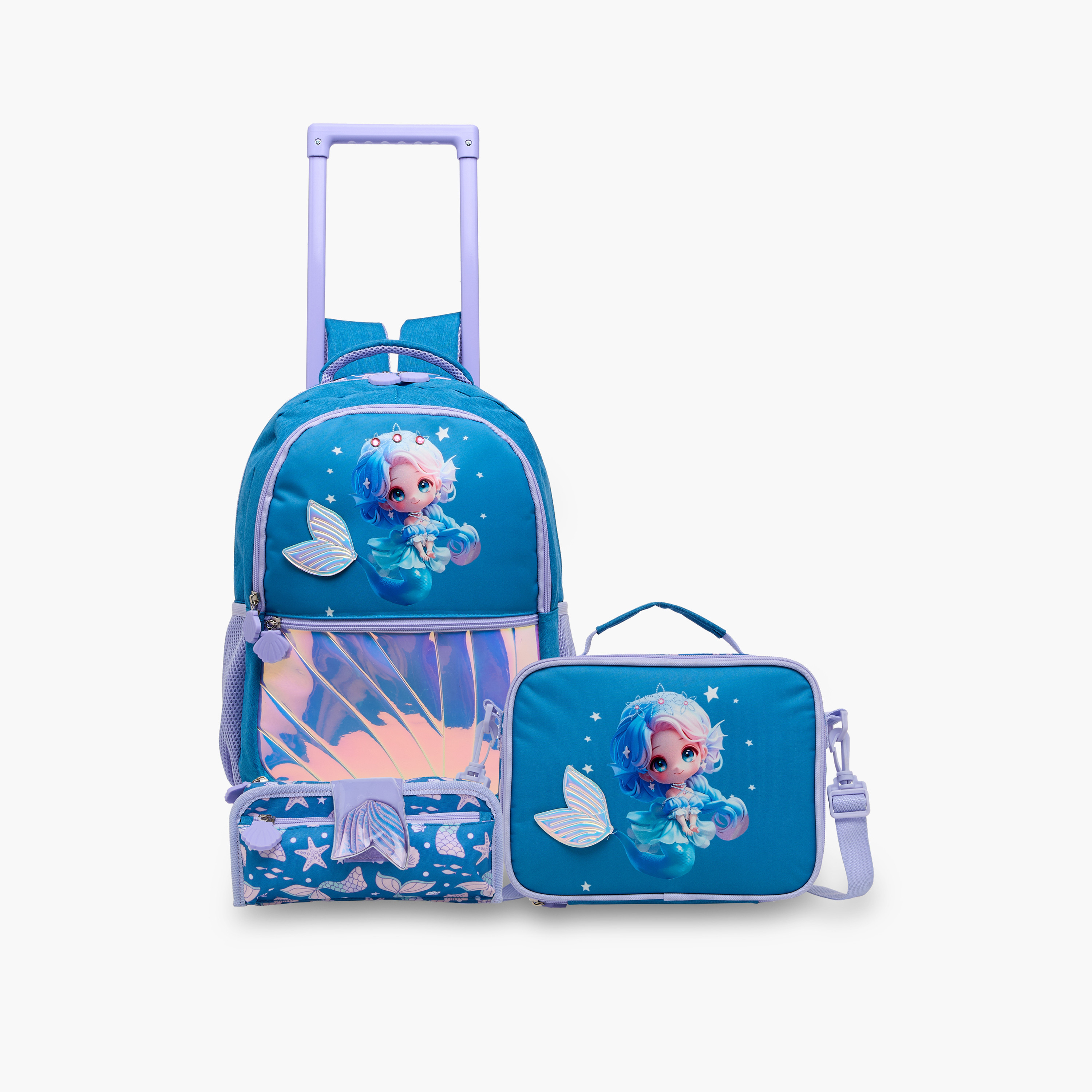 Juniors Mermaid Print Lunch Bag with Zip Closure-school-lunchessentials-lunchbags-image-9
