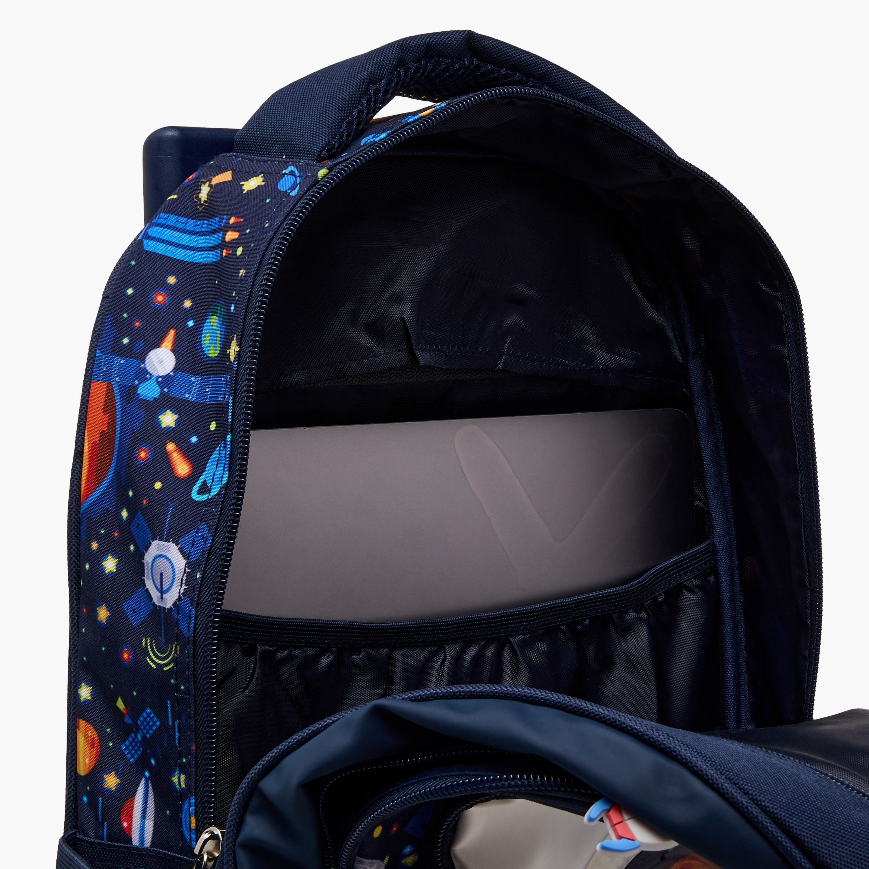 Juniors Space Trolley Bag for Boys 5-8 Years with Padded Shoulder Straps -school-bagsandbackpacks-trolleybags-image-16