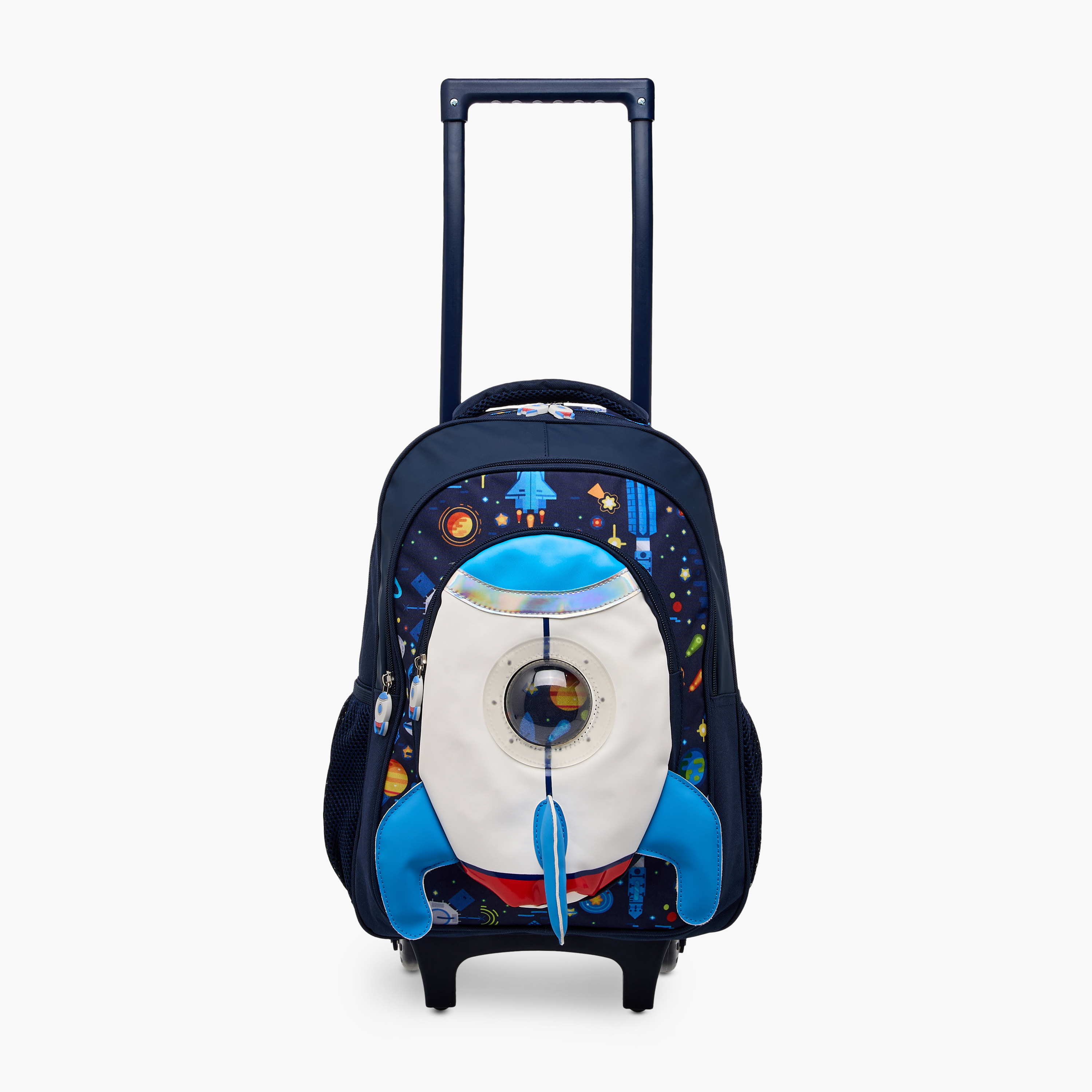 Juniors Space Trolley Bag for Boys 5-8 Years with Padded Shoulder Straps -school-bagsandbackpacks-trolleybags-image-3