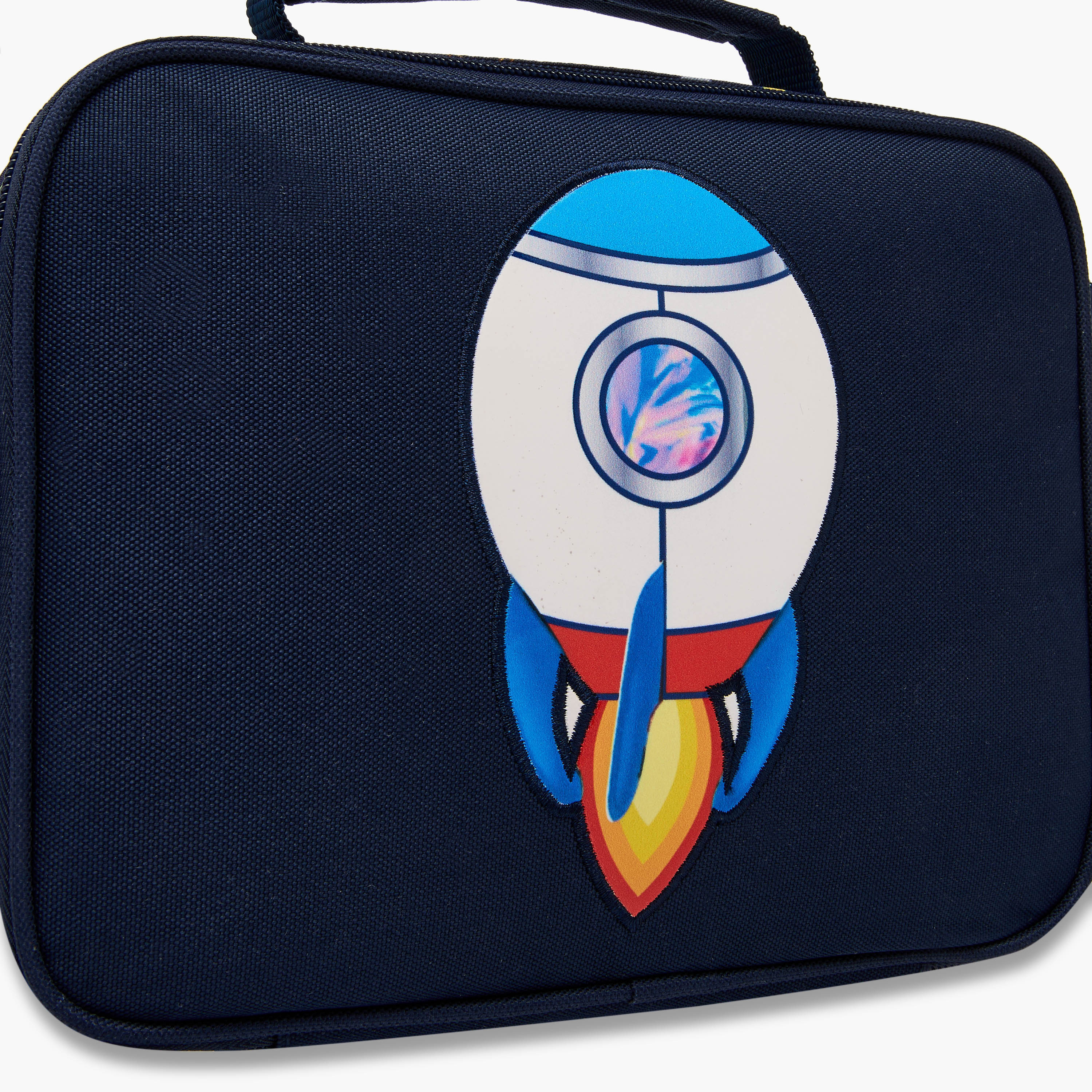 Juniors Spaceship Print Lunch Bag with Zip Closure-school-lunchessentials-lunchbags-image-5