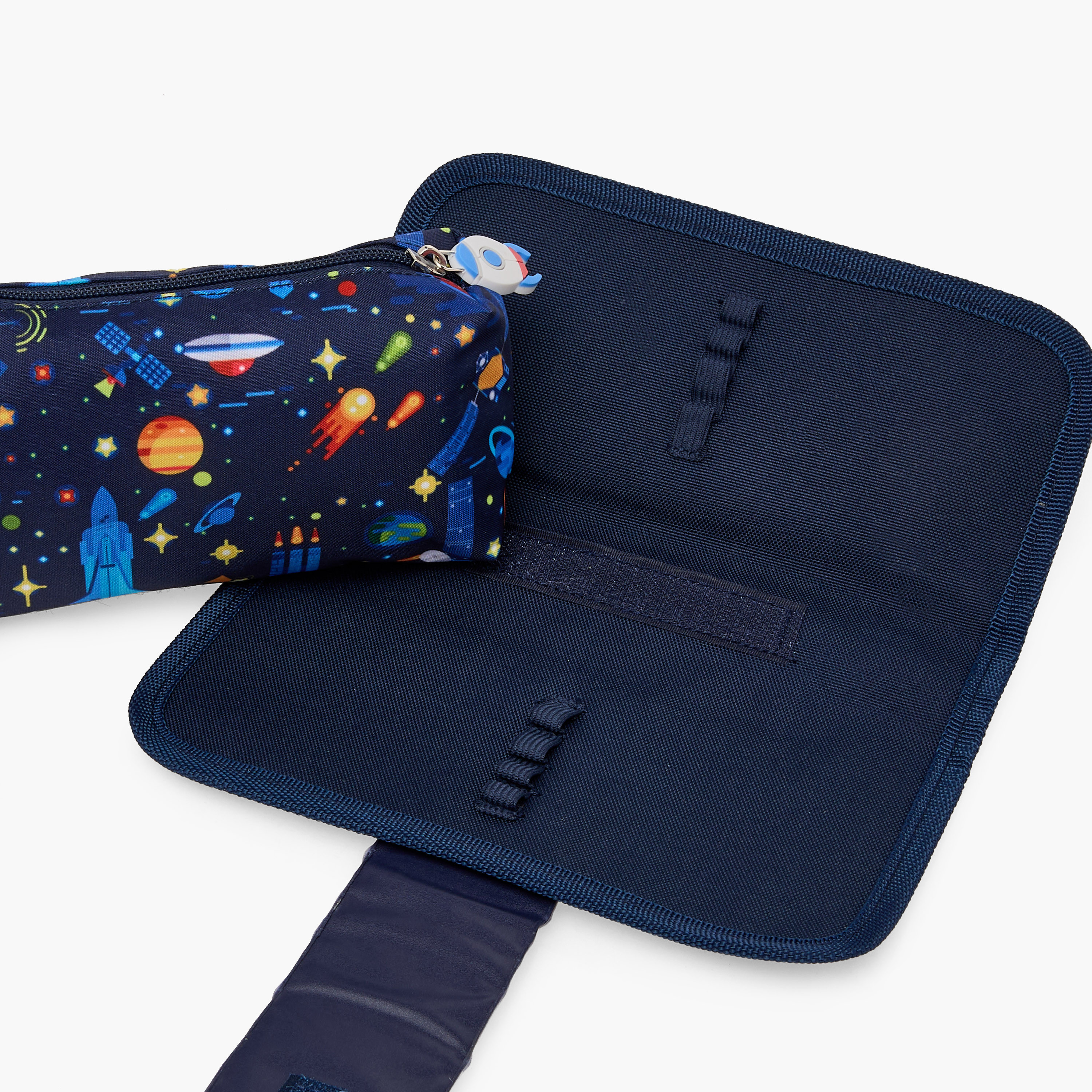 Juniors Spaceship Print Pencil Pouch with Zip Closure-school-stationery-pencilcases-image-7