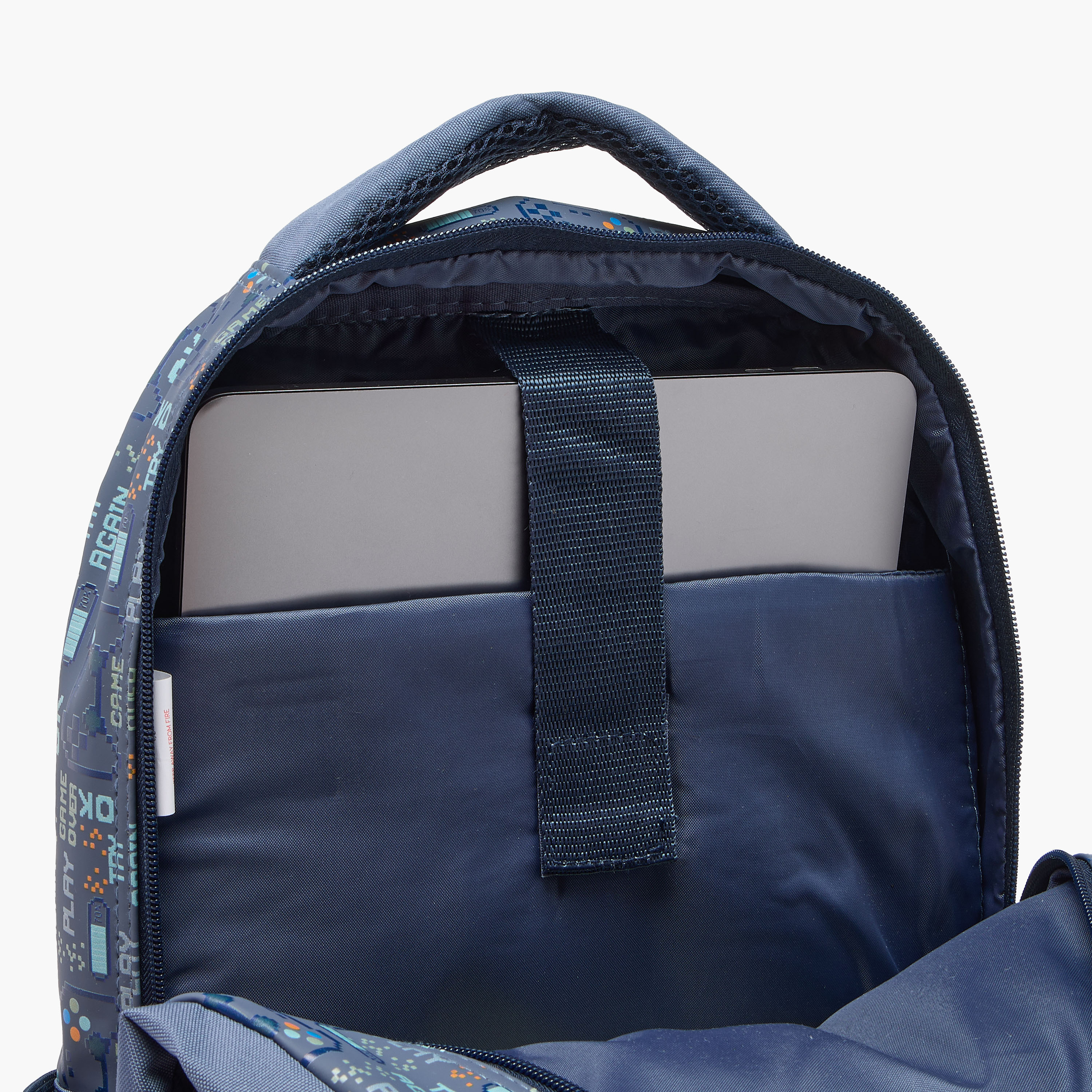 شنطة ظهر بطبعات ألعاب وحمالات قابلة للتعديل وسحاب إغلاق من جونيورز - 16 بوصة-school-bagsandbackpacks-backpacks-image-8