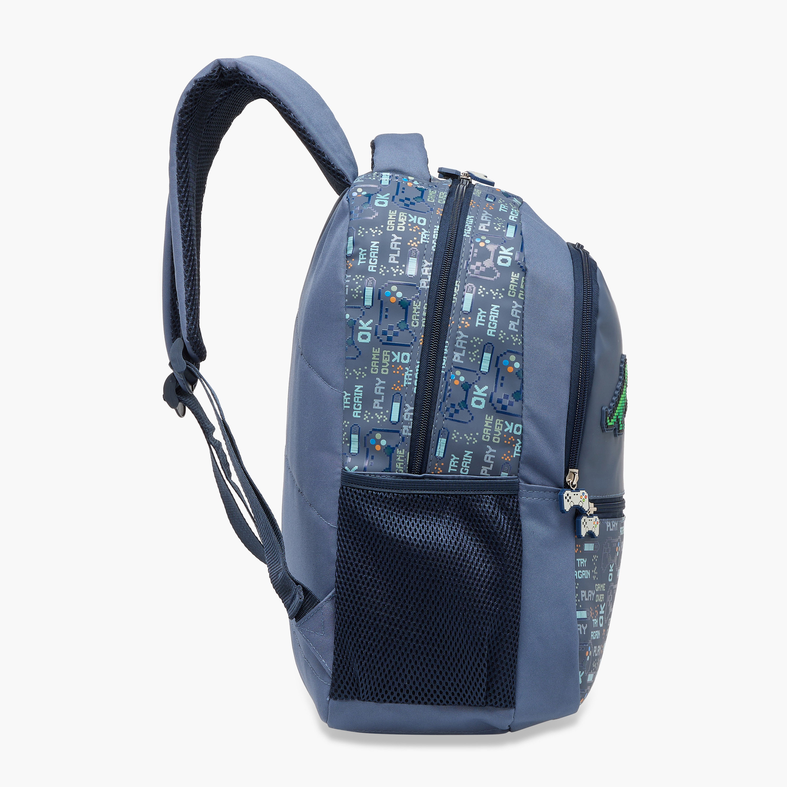 شنطة ظهر بطبعات ألعاب وحمالات قابلة للتعديل وسحاب إغلاق من جونيورز - 16 بوصة-school-bagsandbackpacks-backpacks-image-10