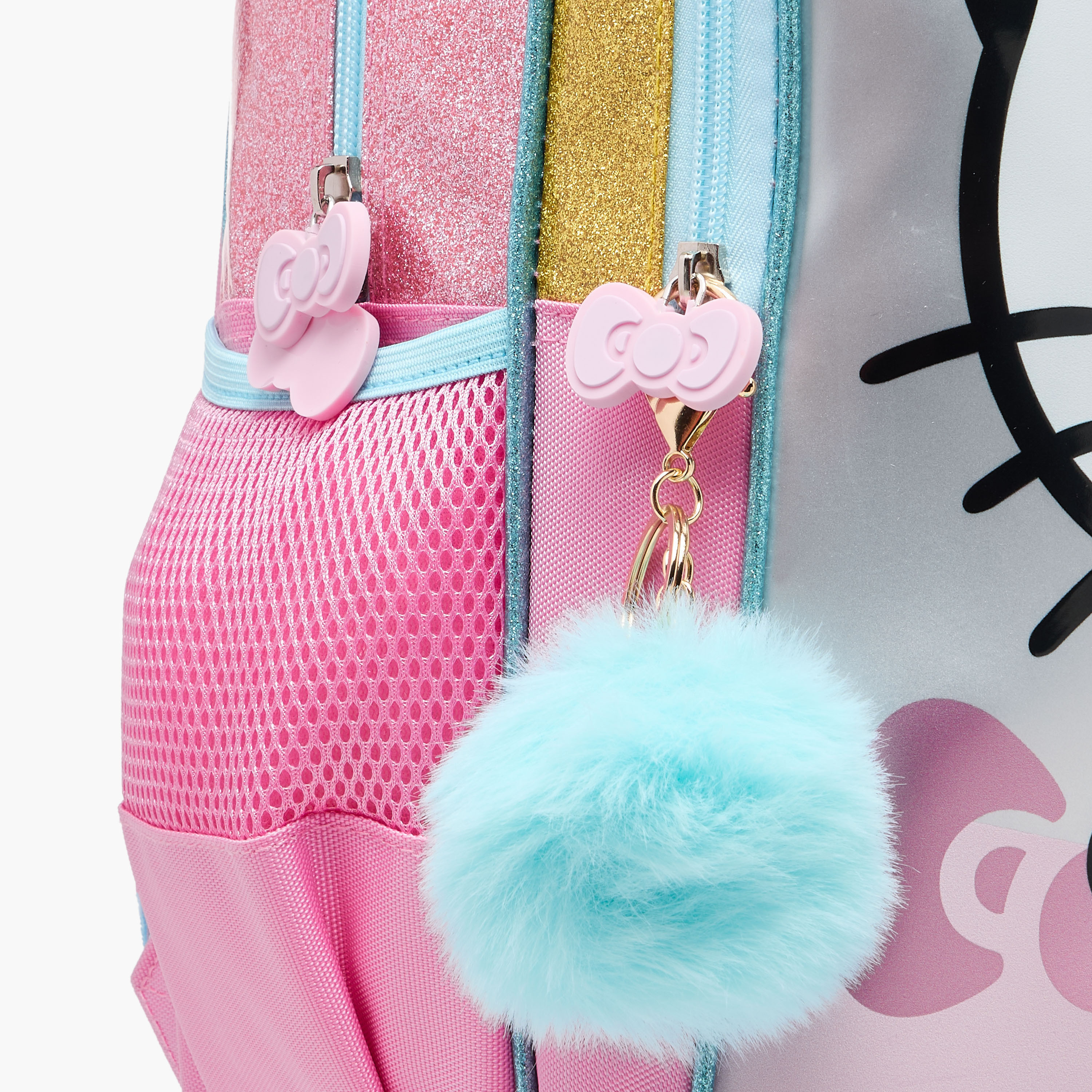 Hello Kitty Print Trolley Backpack with Retractable Handle - 16 inches-school-bagsandbackpacks-trolleybags-image-10