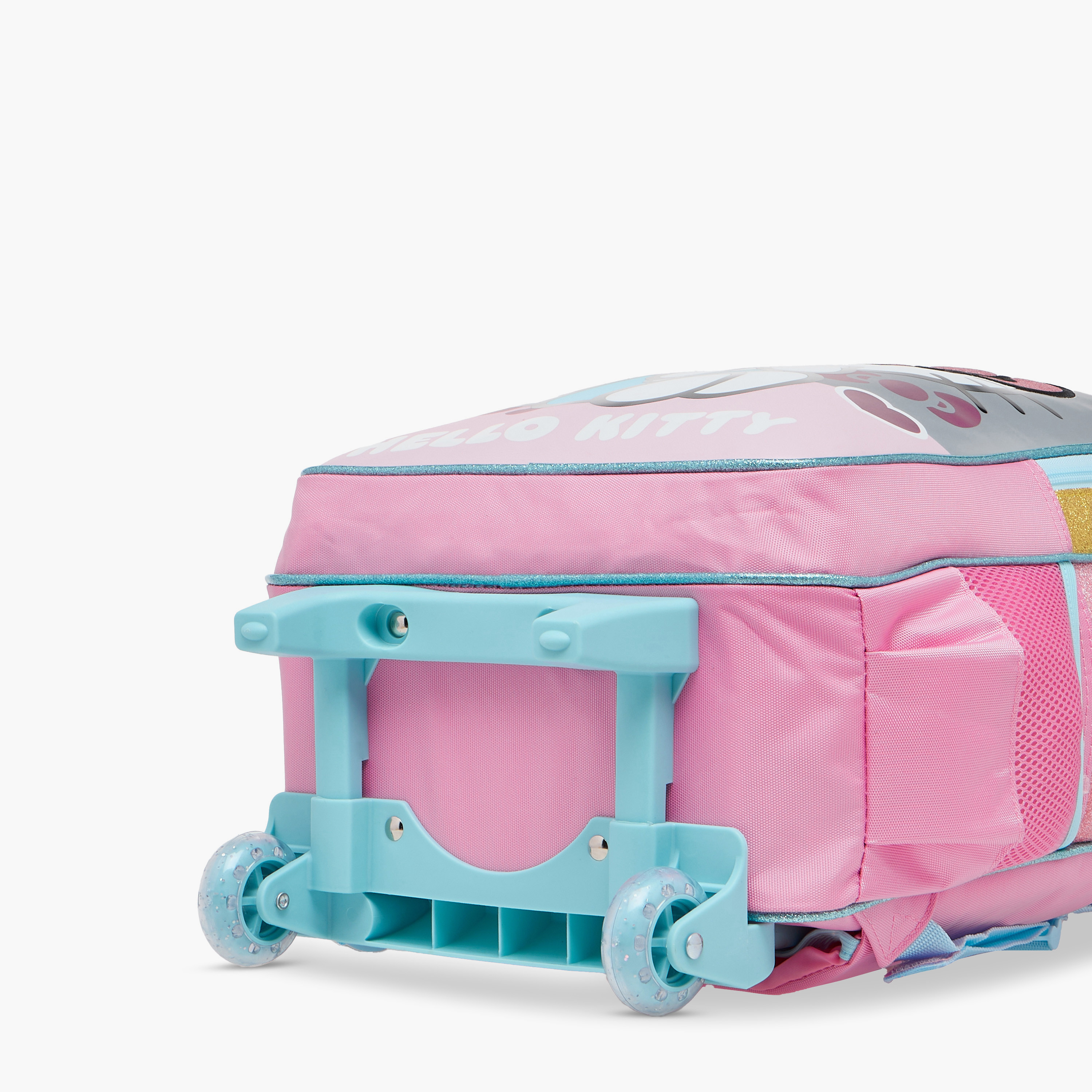 Hello Kitty Print Trolley Backpack with Retractable Handle - 16 inches-school-bagsandbackpacks-trolleybags-image-15