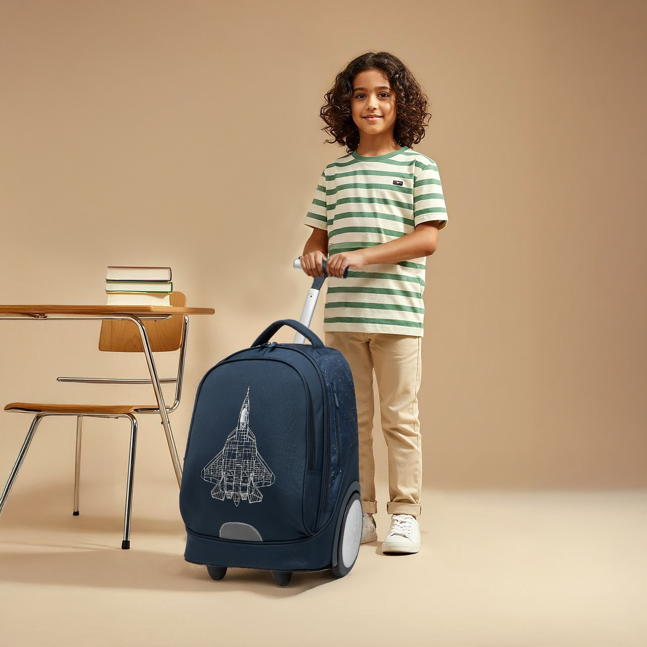 Juniors Printed 3-Piece School Trolley Bag Set for Boys 8-13 Years with Lunch Bag and Pencil Pouch -school-bagsandbackpacks-trolleybags-image-3