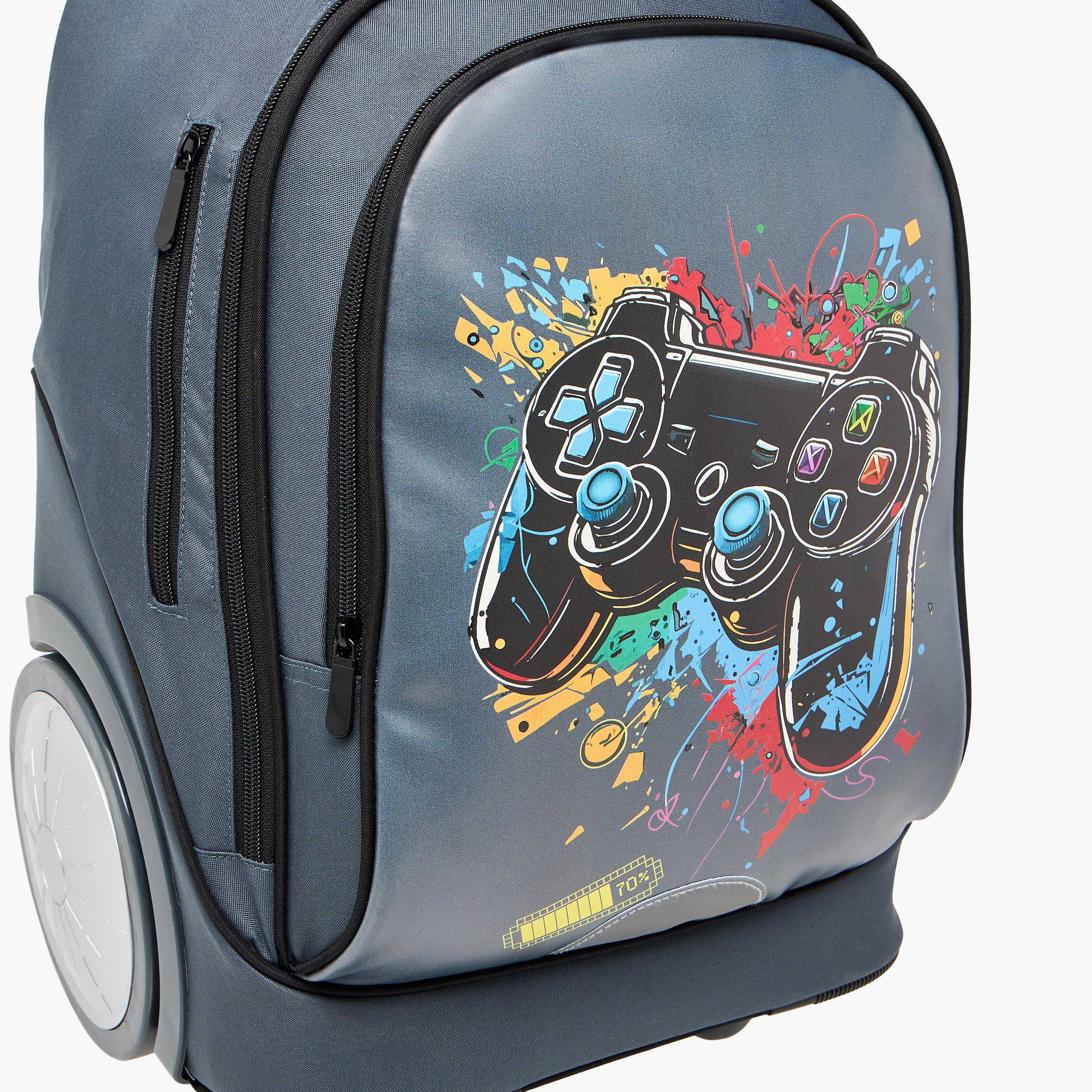 Juniors Printed 3-Piece School Trolley Bag Set for Boys 8-13 Years with Lunch Bag and Pencil Pouch -school-bagsandbackpacks-trolleybags-image-17