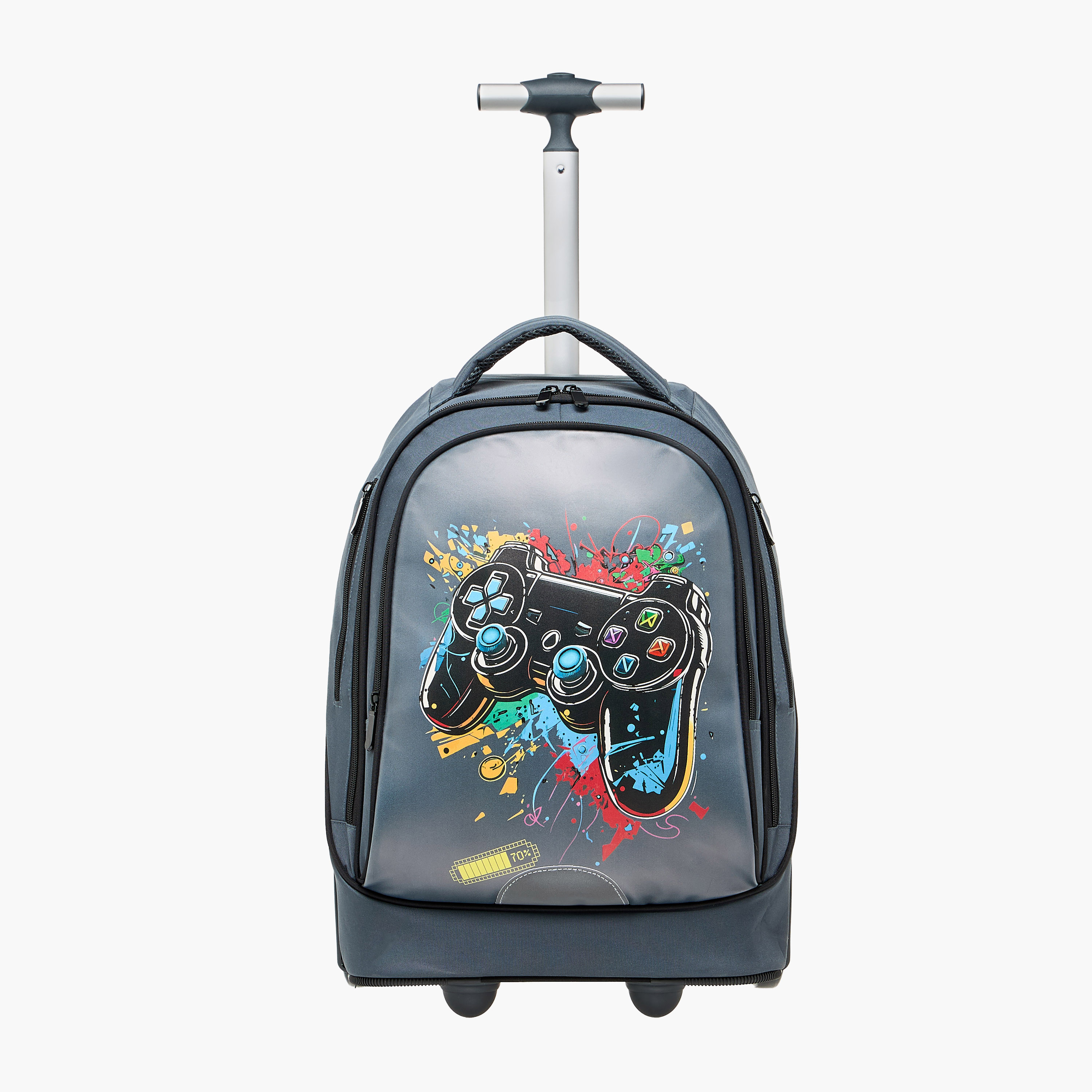 Juniors Printed 3-Piece School Trolley Bag Set for Boys 8-13 Years with Lunch Bag and Pencil Pouch -school-bagsandbackpacks-trolleybags-image-5