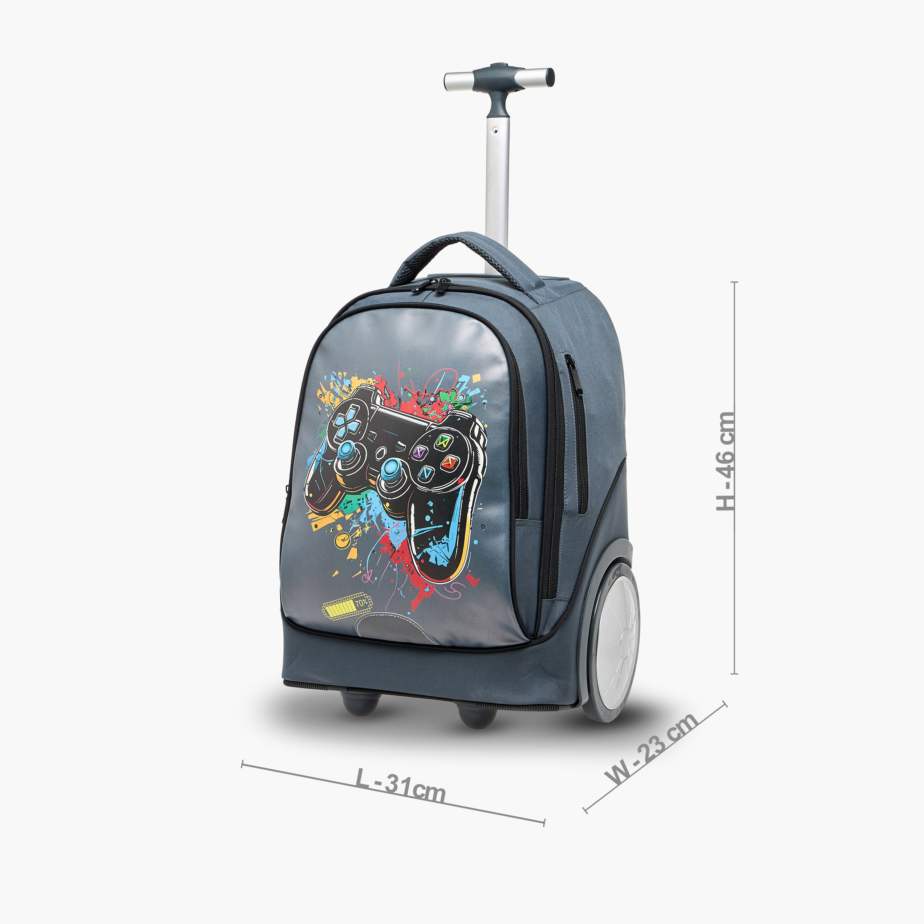 Juniors Printed 3-Piece School Trolley Bag Set for Boys 8-13 Years with Lunch Bag and Pencil Pouch -school-bagsandbackpacks-trolleybags-image-6