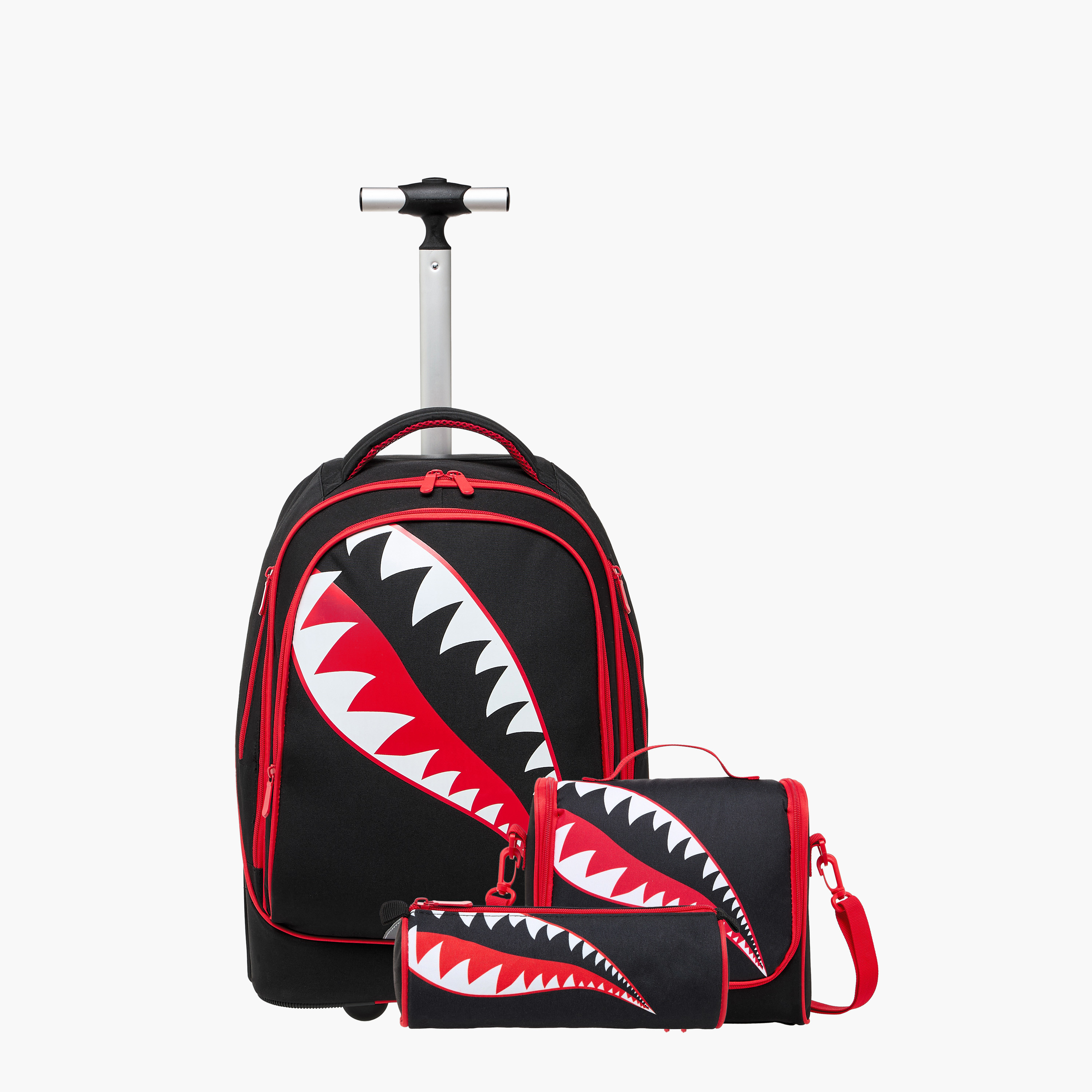 Juniors Printed 3-Piece School Trolley Bag Set for Boys 8-13 Years with Lunch Bag and Pencil Pouch -school-bagsandbackpacks-trolleybags-image-2