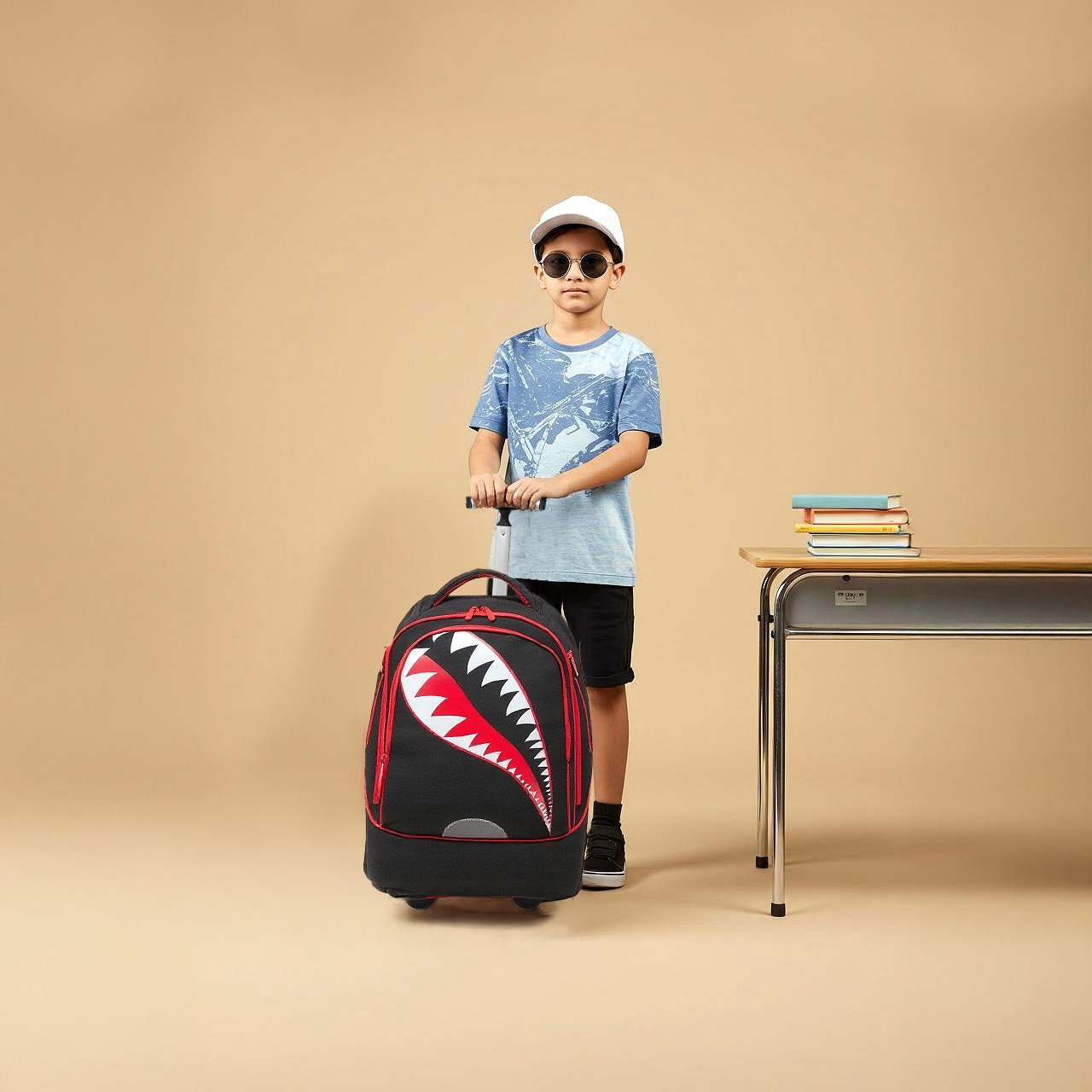 Juniors Printed 3-Piece School Trolley Bag Set for Boys 8-13 Years with Lunch Bag and Pencil Pouch -school-bagsandbackpacks-trolleybags-image-3