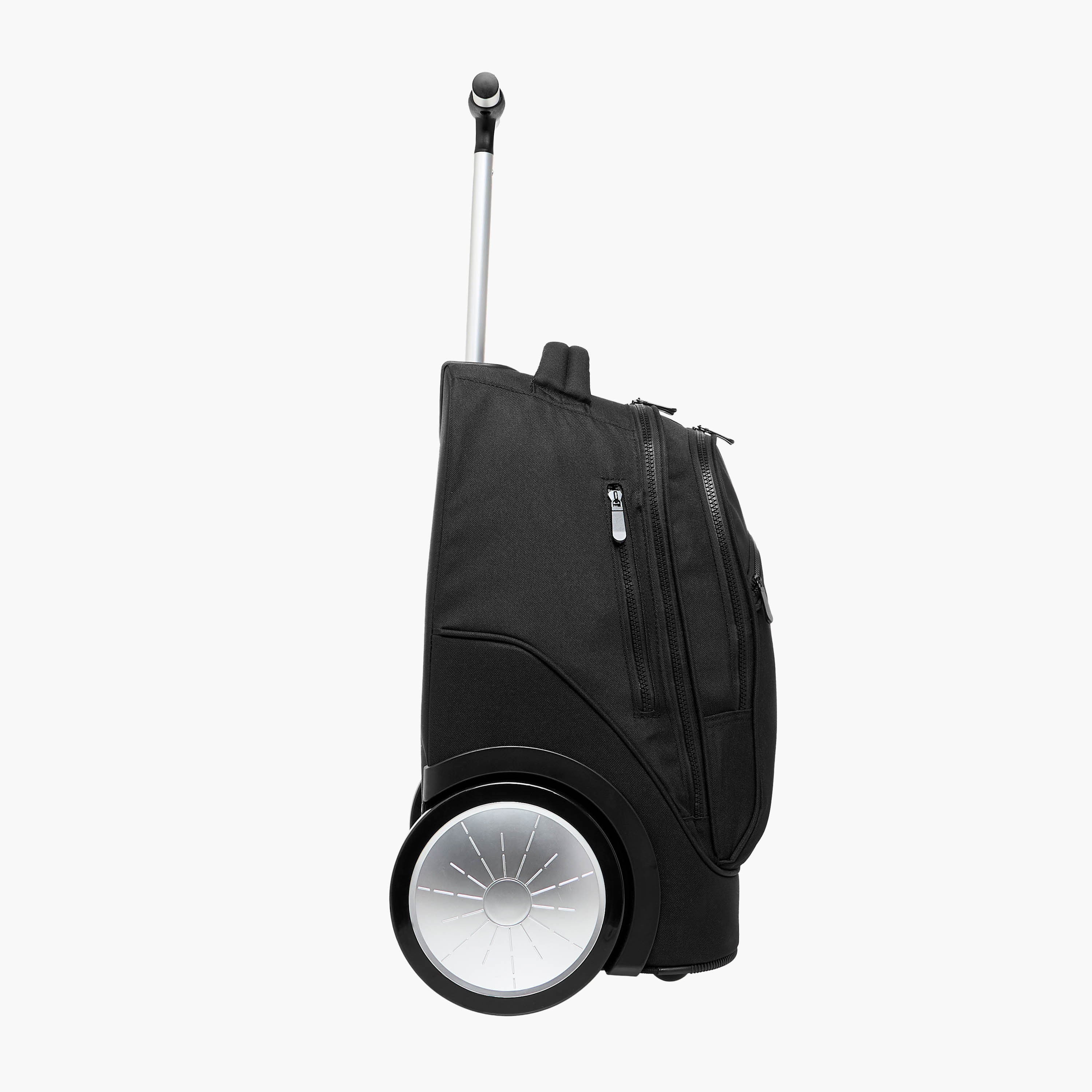 طقم شنطة ترولي مدرسية 3 قطع سادة للأولاد 8-13 سنة مع شنطة غداء ومقلمة من جونيورز-school-bagsandbackpacks-trolleybags-image-3