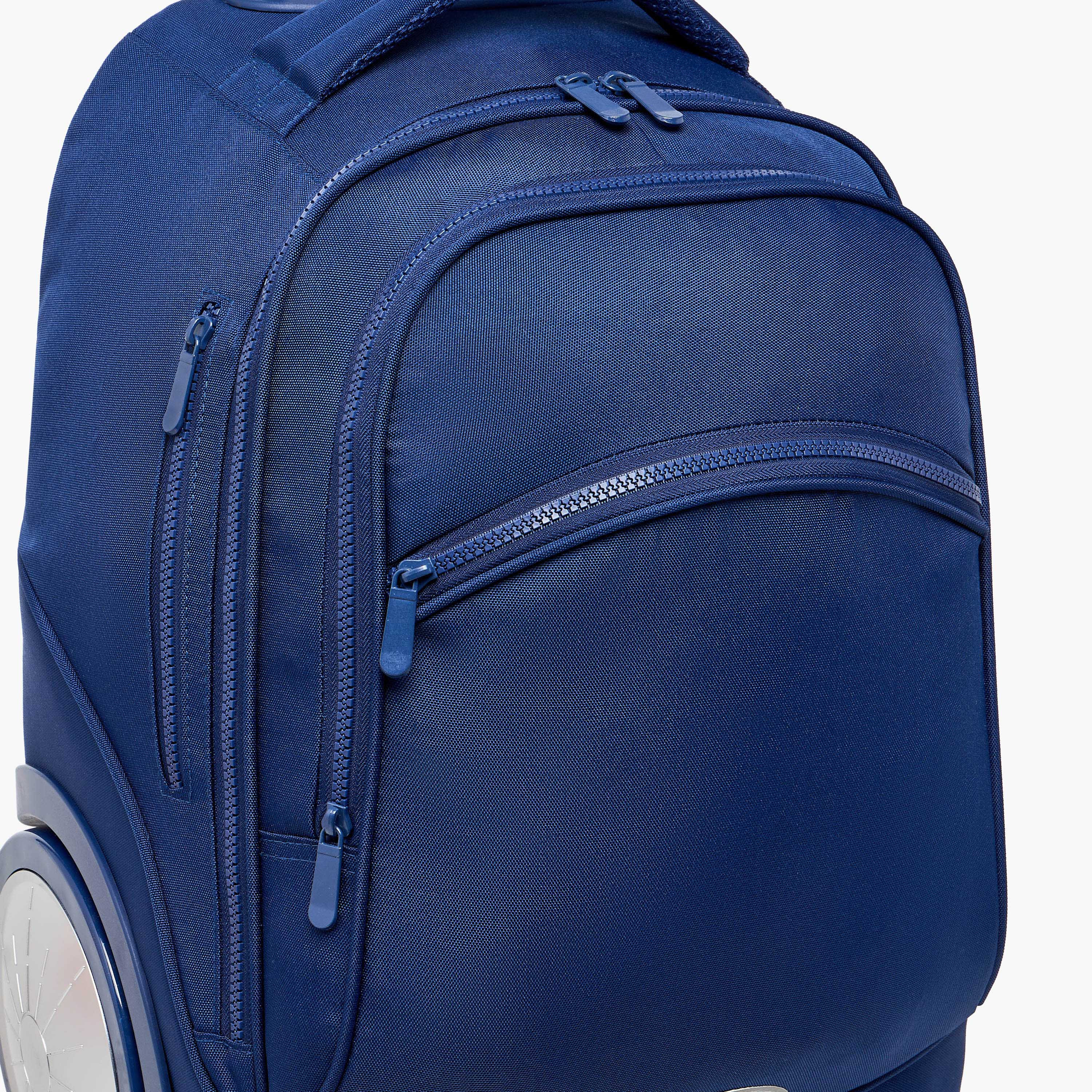 Juniors Plain 3-Piece School Trolley Bag Set for Boys 8-13 Years with Lunch Bag and Pencil Pouch-school-bagsandbackpacks-trolleybags-image-13