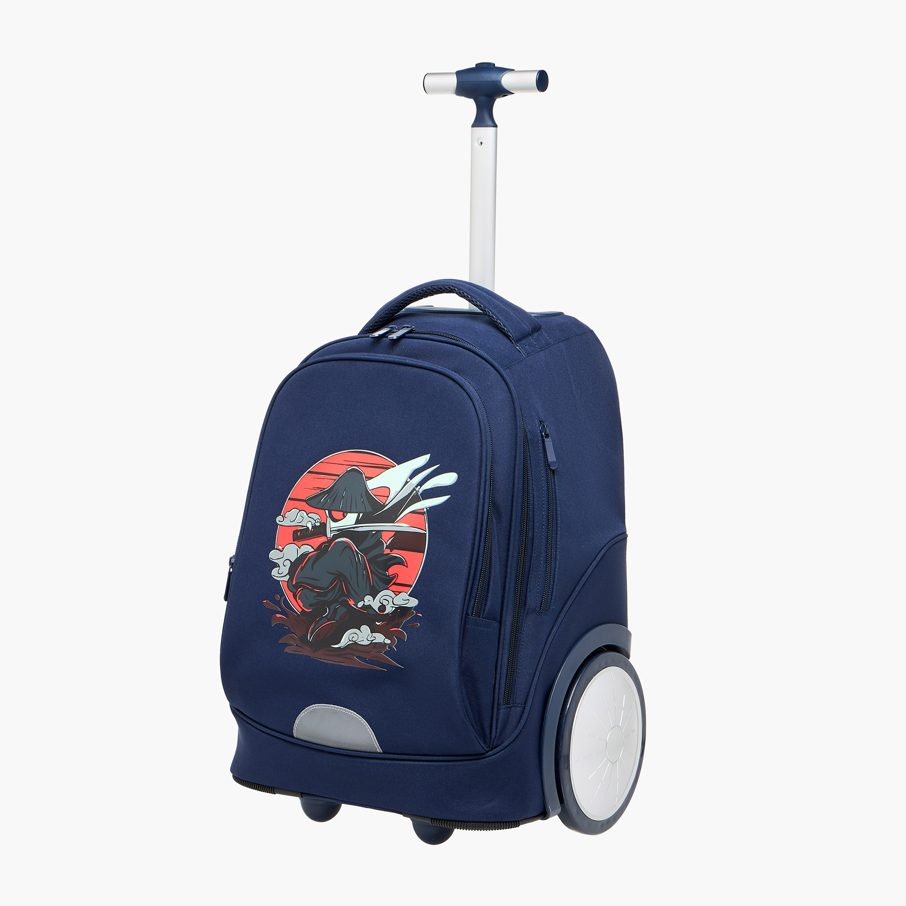 طقم شنطة ترولي مدرسية 3 قطع للأولاد 8-13 سنة مع شنطة غداء ومقلمة بطبعات من جونيورز-school-bagsandbackpacks-trolleybags-image-5