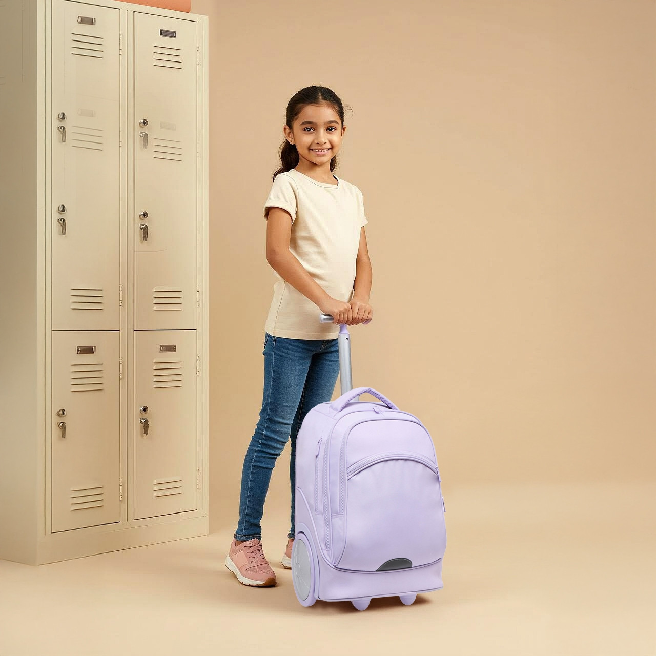 Juniors Printed 3-Piece School Trolley Bag Set for Girls 8-13 Years with Lunch Bag and Pencil Pouch-school-bagsandbackpacks-trolleybags-image-3