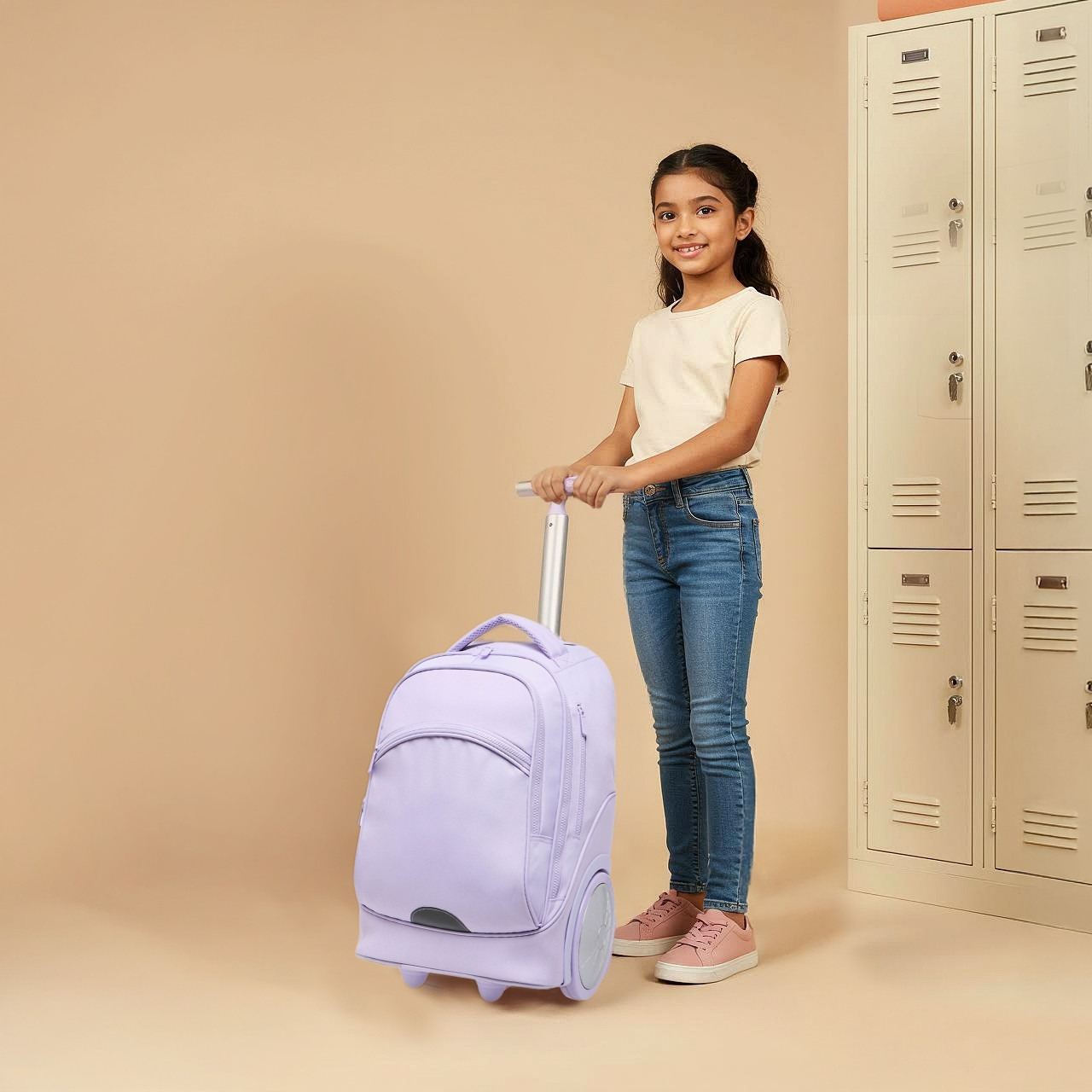 Juniors Printed 3-Piece School Trolley Bag Set for Girls 8-13 Years with Lunch Bag and Pencil Pouch-school-bagsandbackpacks-trolleybags-image-4