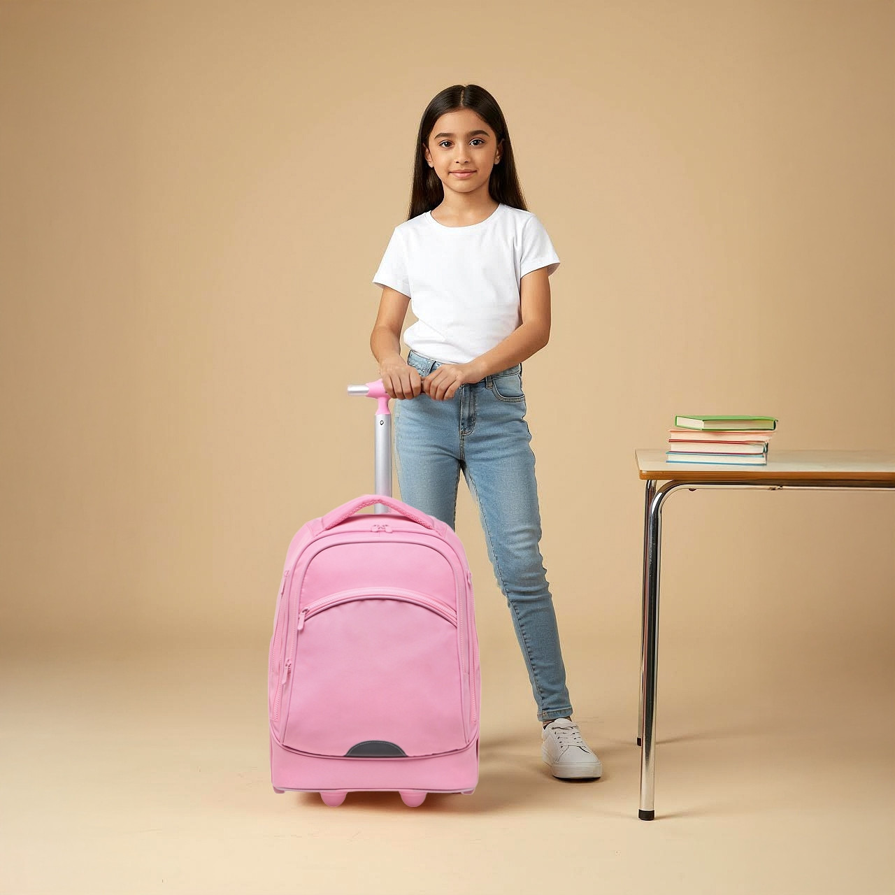 Juniors Printed 3-Piece School Trolley Bag Set for Girls 8-13 Years with Lunch Bag and Pencil Pouch-school-bagsandbackpacks-trolleybags-image-3