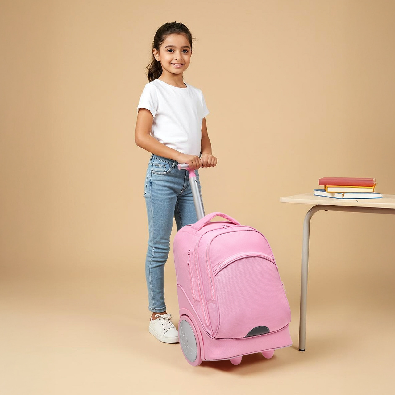 Juniors Printed 3-Piece School Trolley Bag Set for Girls 8-13 Years with Lunch Bag and Pencil Pouch-school-bagsandbackpacks-trolleybags-image-4