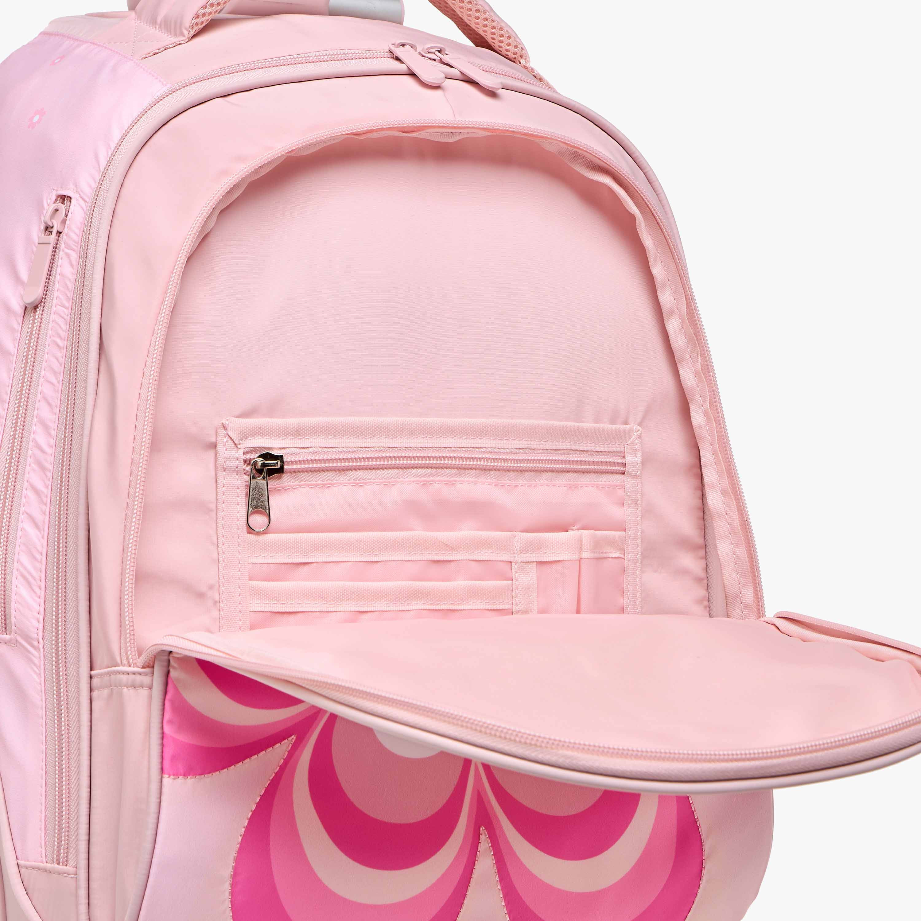 Juniors Printed 3-Piece School Trolley Bag Set for Girls 8-13 Years with Lunch Bag and Pencil Pouch-school-bagsandbackpacks-trolleybags-image-18