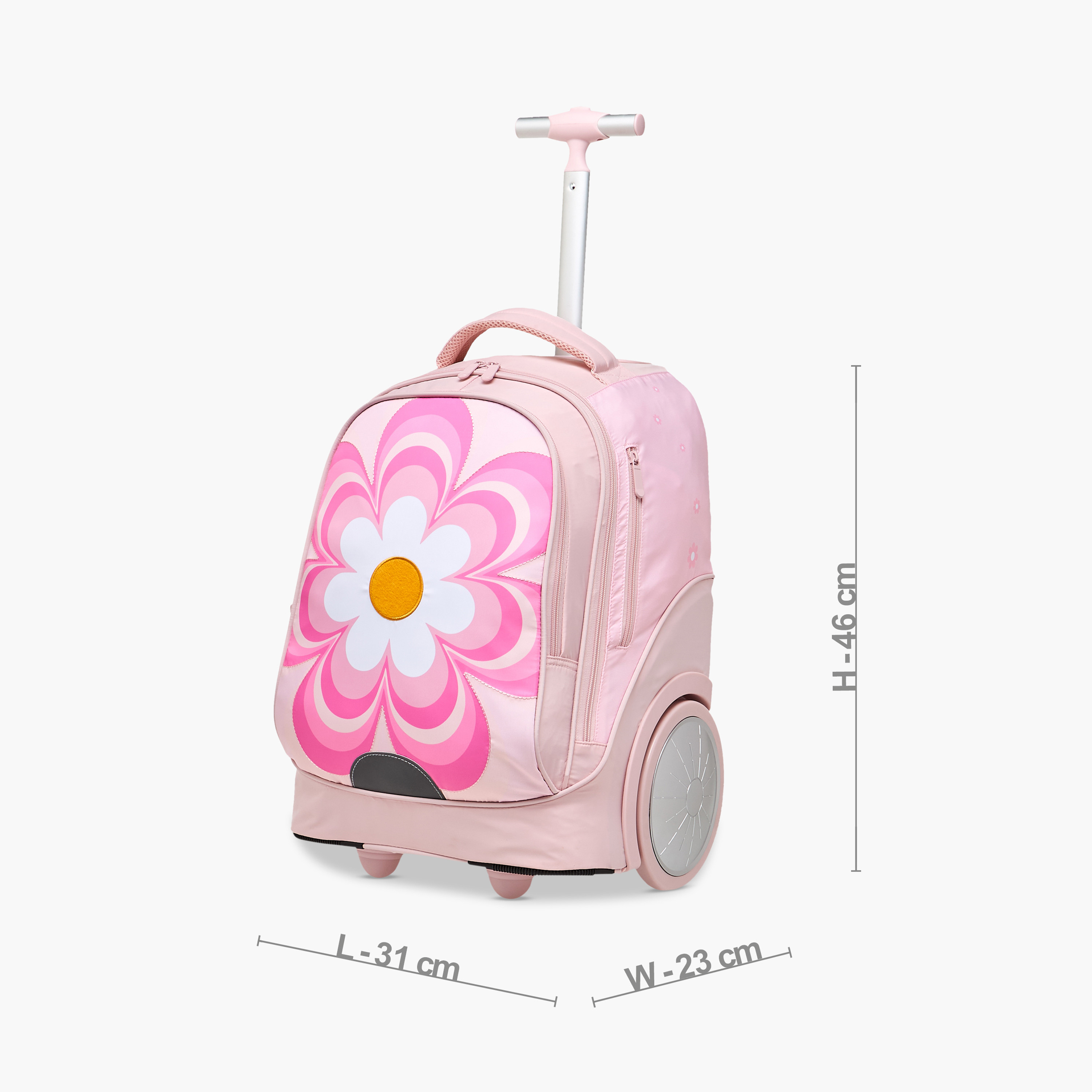 Juniors Printed 3-Piece School Trolley Bag Set for Girls 8-13 Years with Lunch Bag and Pencil Pouch-school-bagsandbackpacks-trolleybags-image-6