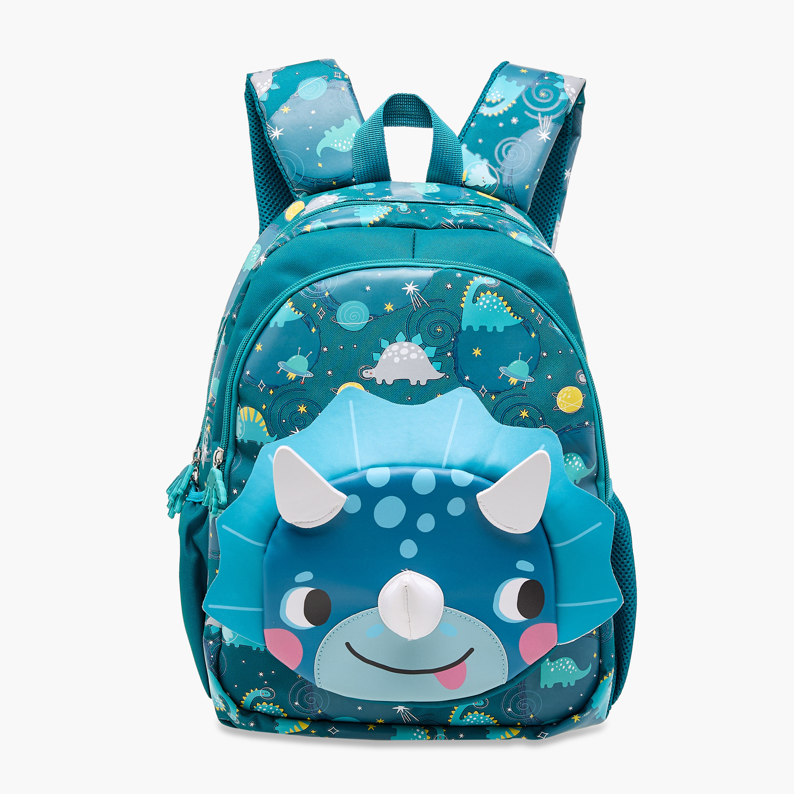 Juniors Baby Dinosaur Applique Backpack with Adjustable Straps and Zip Closure - 14 inches-school-bagsandbackpacks-backpacks-image-1
