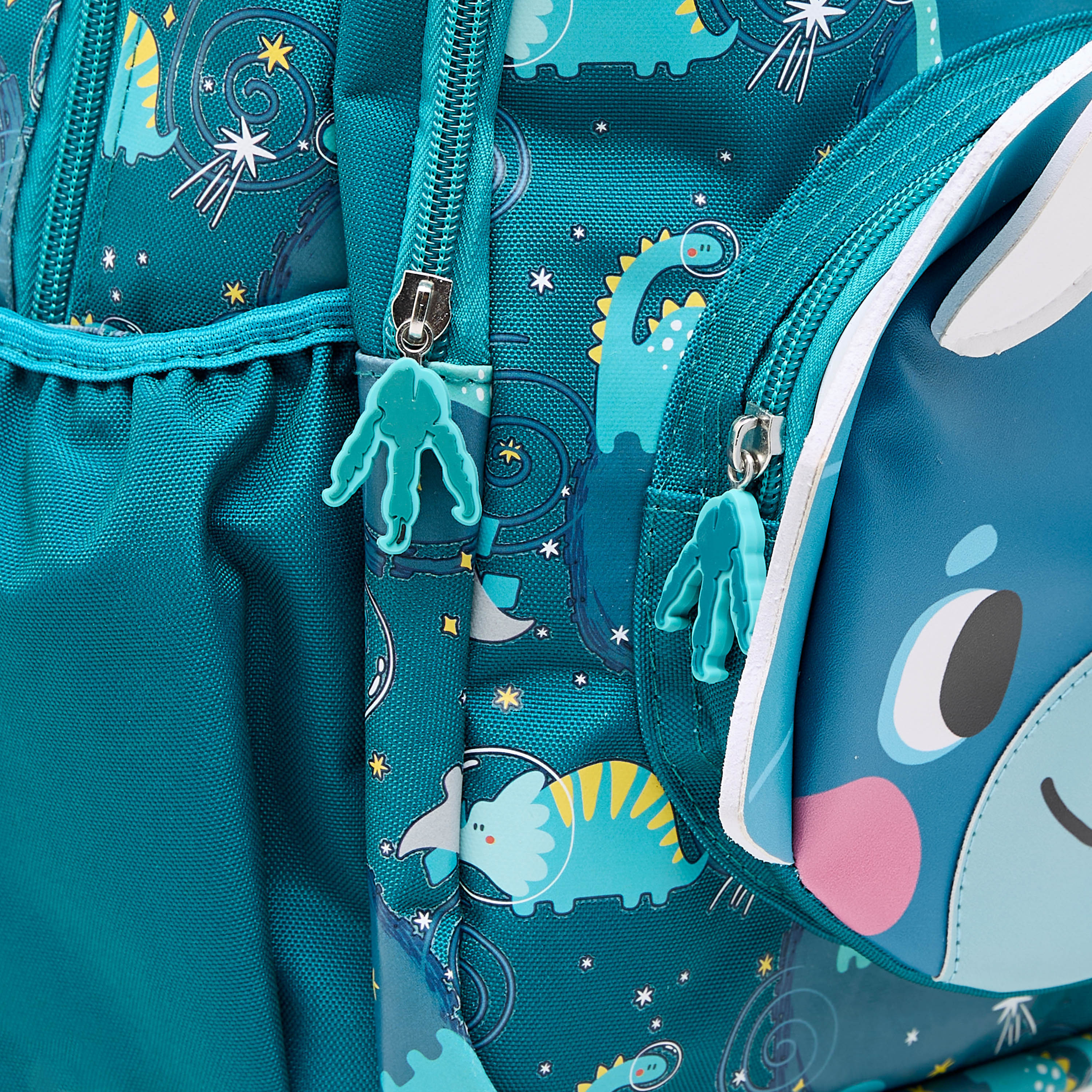 Juniors Baby Dinosaur Applique Backpack with Adjustable Straps and Zip Closure - 14 inches-school-bagsandbackpacks-backpacks-image-11