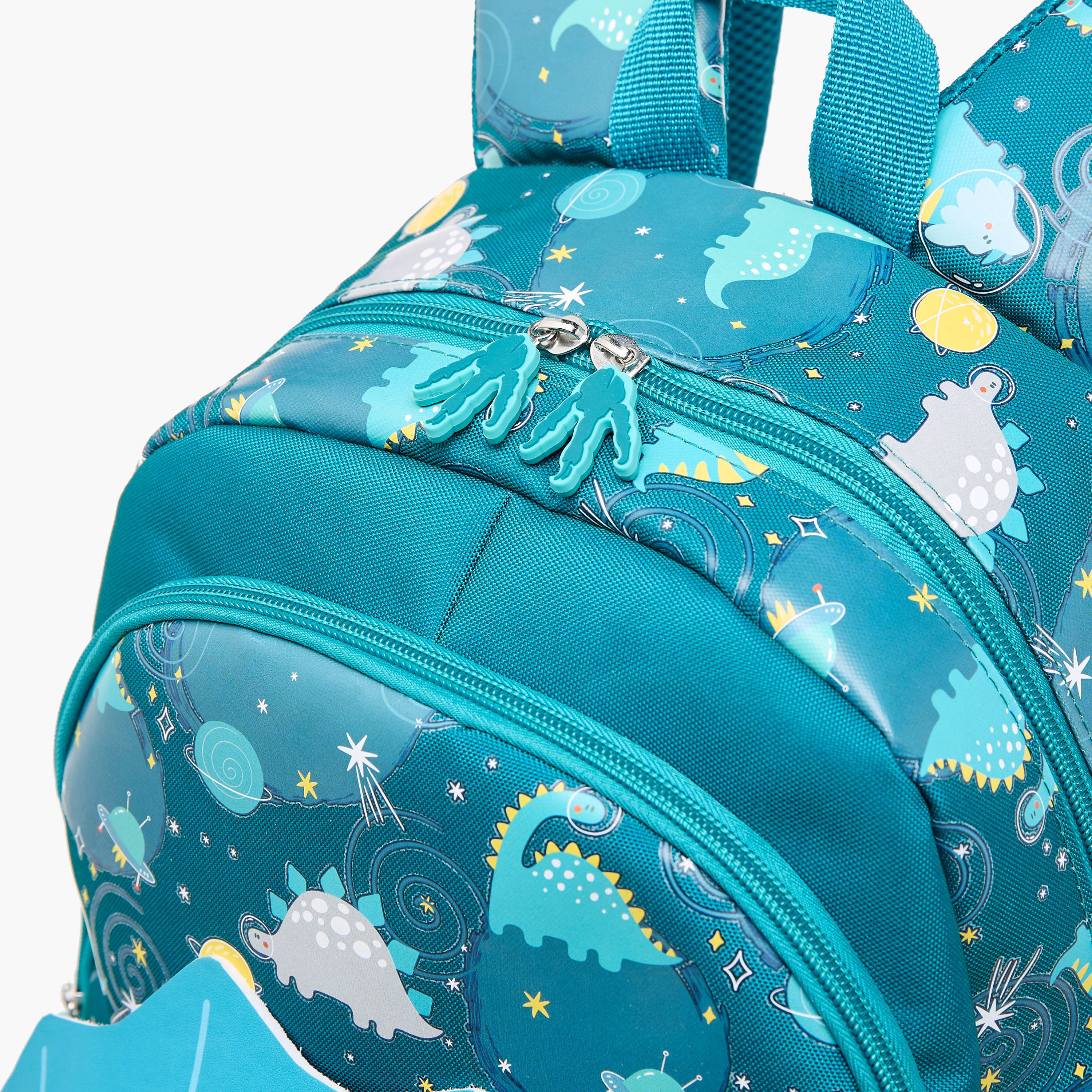 Juniors Baby Dinosaur Applique Backpack with Adjustable Straps and Zip Closure - 14 inches-school-bagsandbackpacks-backpacks-image-9