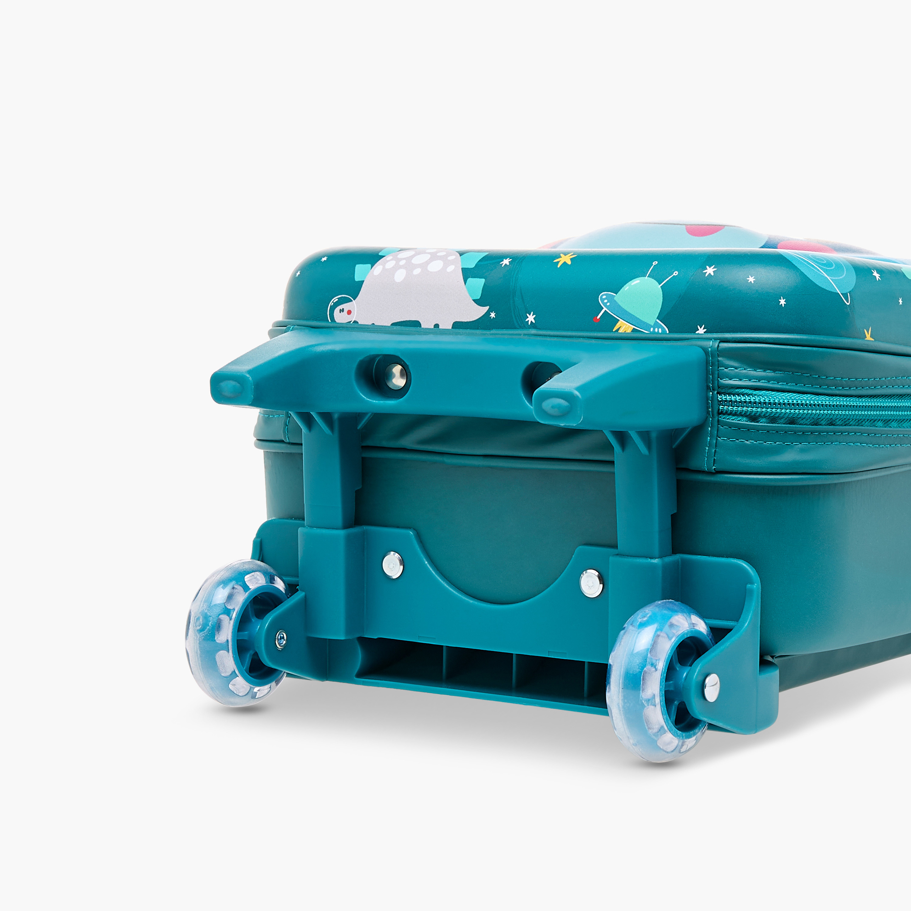 Juniors Dinosaur Trolley Bag for Girls 2-5 Years with Padded Shoulder Straps -school-bagsandbackpacks-trolleybags-image-12