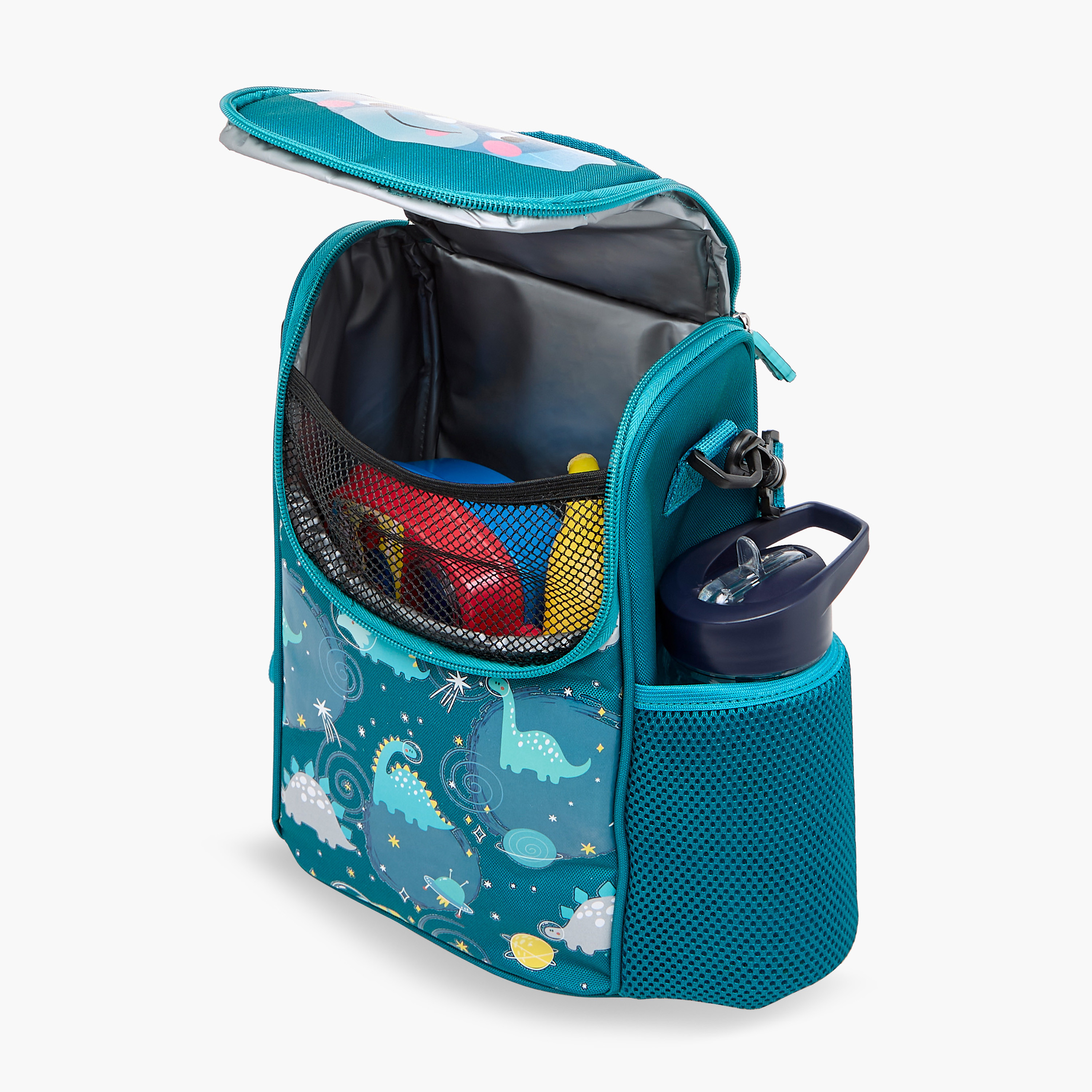 شنطة غداء بطبعات ديناصورات بسحاب إغلاق من جونيورز-school-lunchessentials-lunchbags-image-2