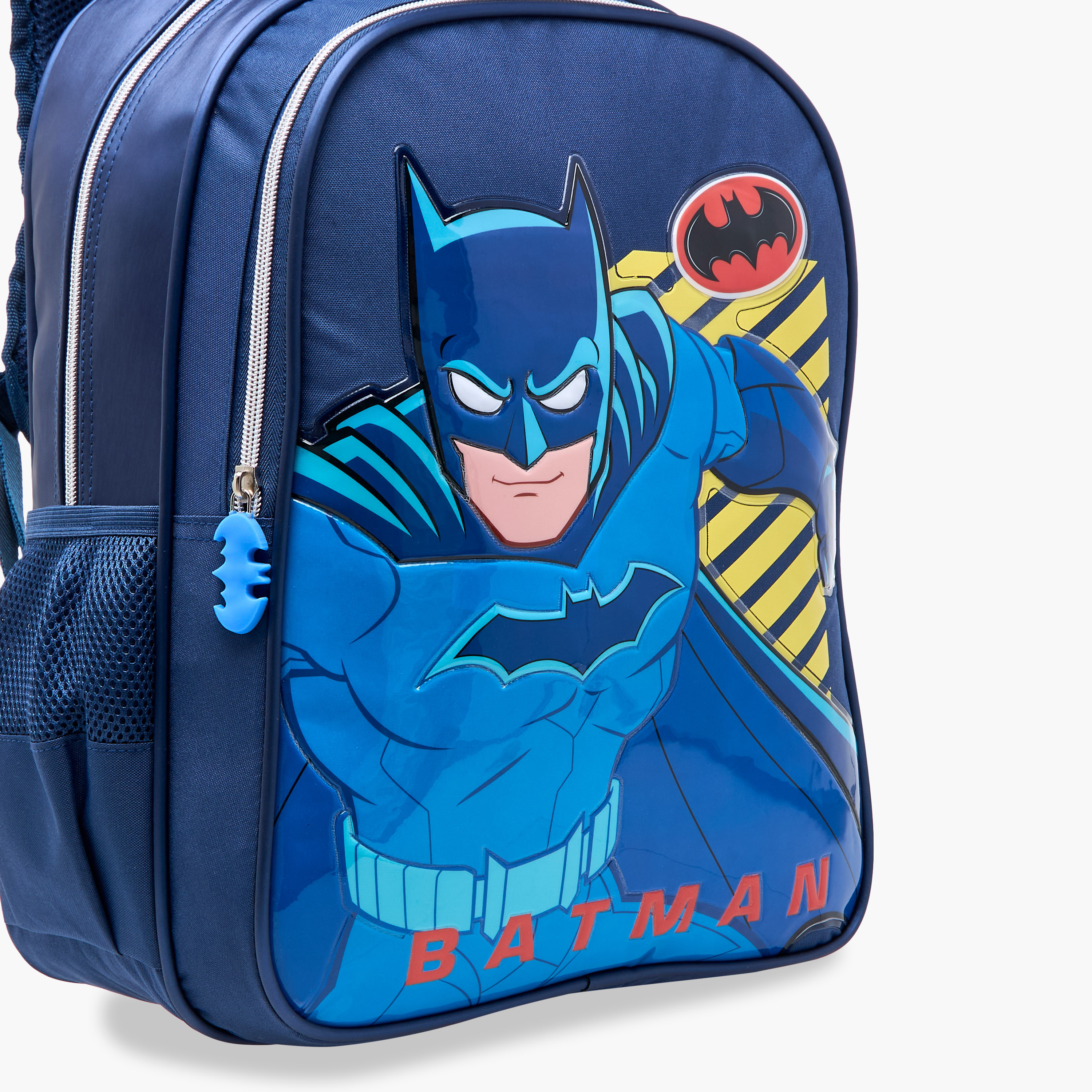 Batman Print Backpack with Adjustable Straps and Zip Closure - 16 inches-school-bagsandbackpacks-backpacks-image-10