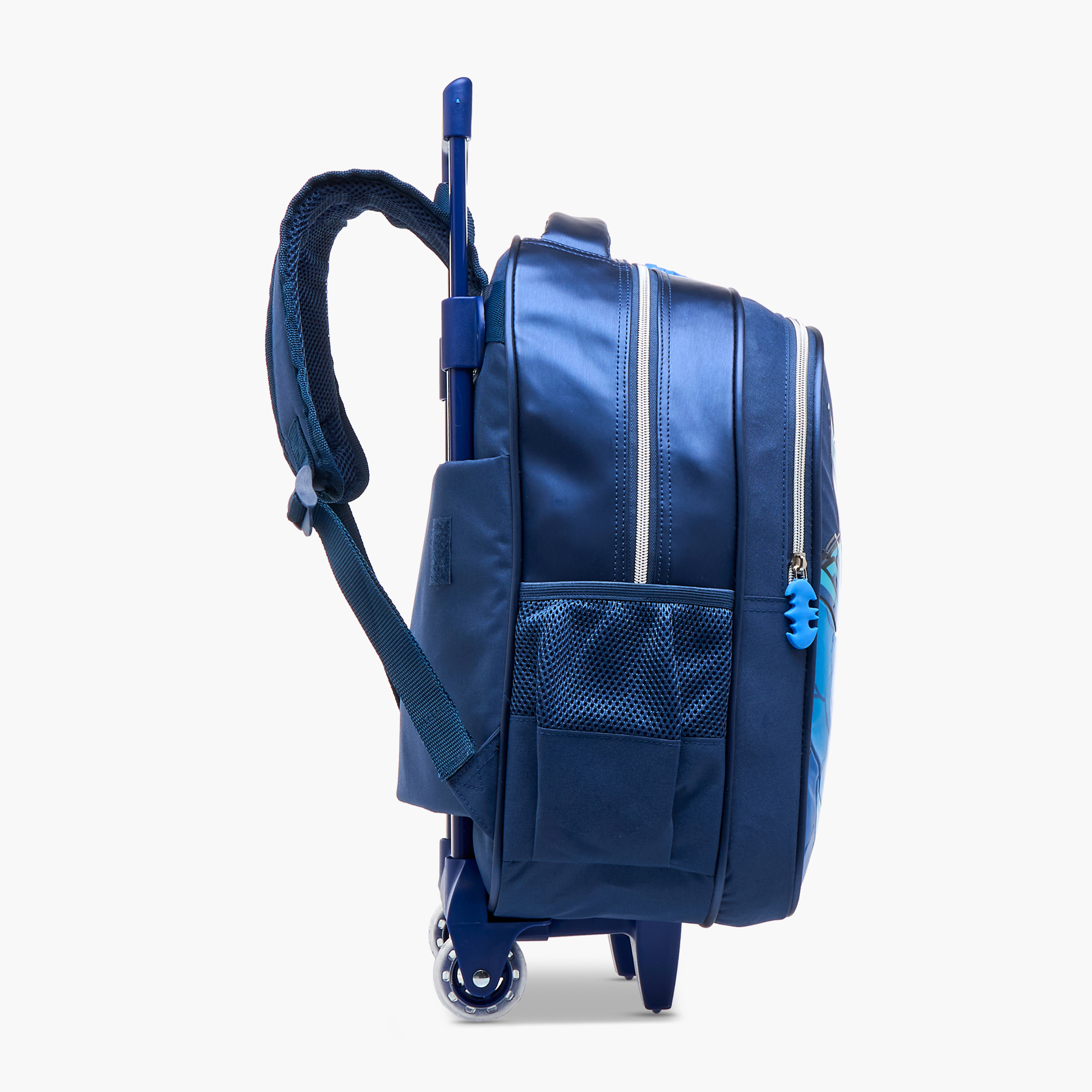 Warner Bros Batman Trolley Bag for Boys 5-8 Years with Padded Shoulder Straps -school-bagsandbackpacks-trolleybags-image-9