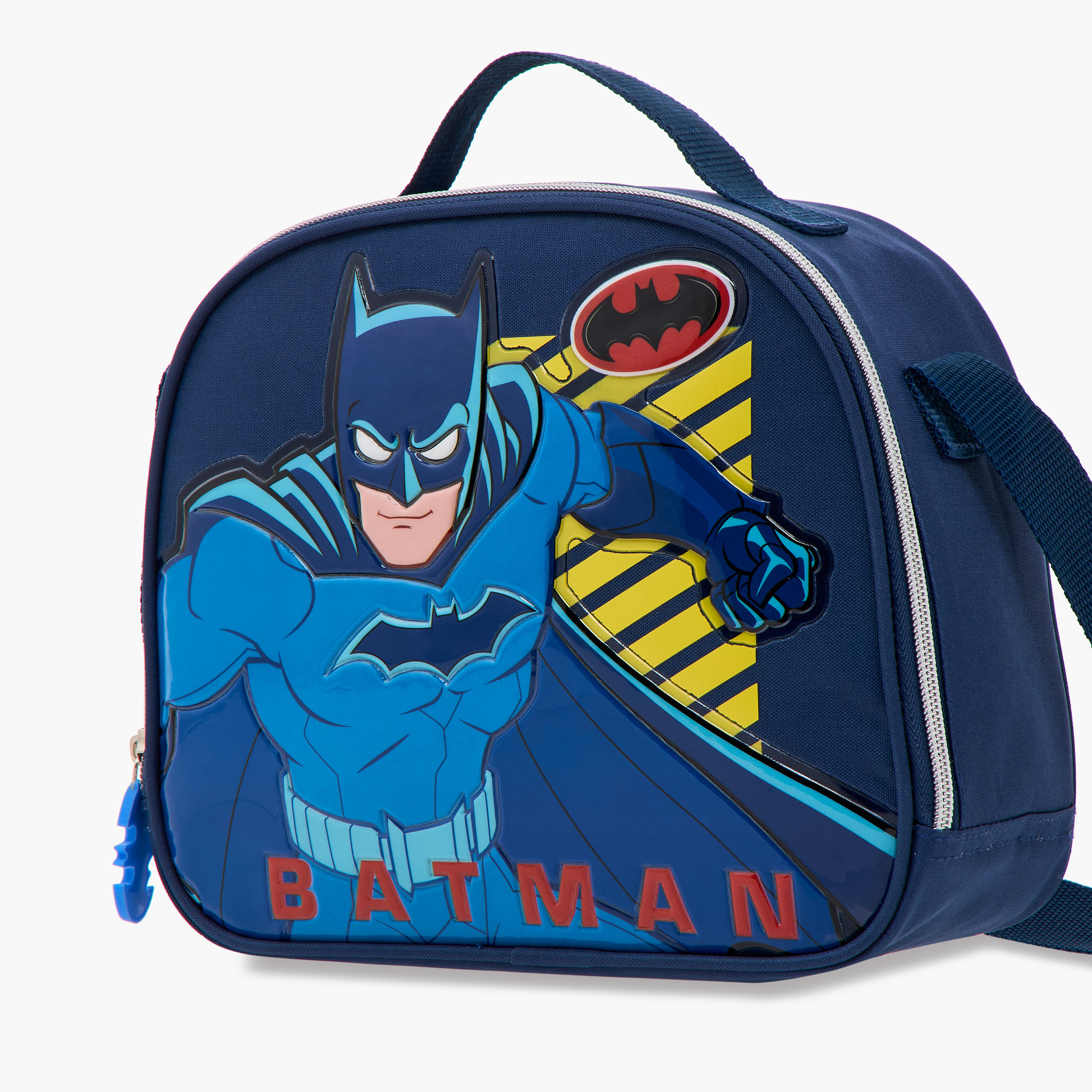 Batman Print Lunch Bag with Zip Closure-school-lunchessentials-lunchbags-image-5